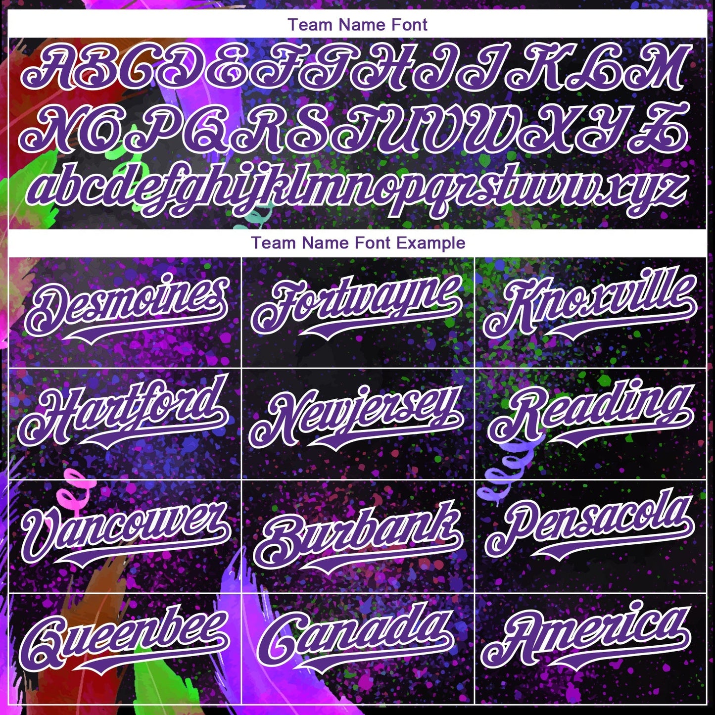 Custom Black Purple-White 3D Pattern Design Holi Festival Color Powder Authentic Baseball Jersey baseball jersey product view 4