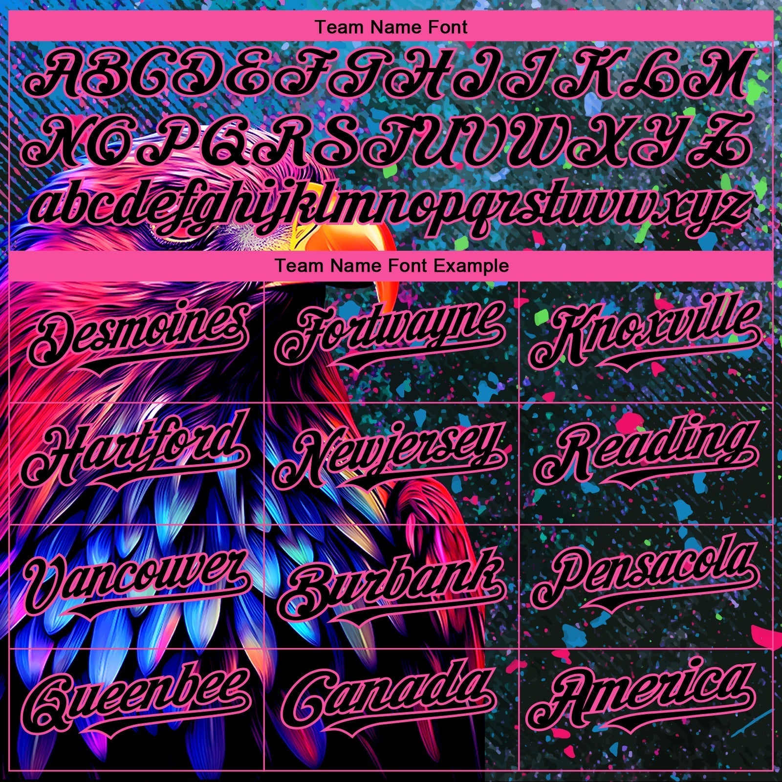 Custom Black Pink 3D Pattern Design Holi Festival Color Powder Authentic Baseball Jersey baseball jersey product view 5