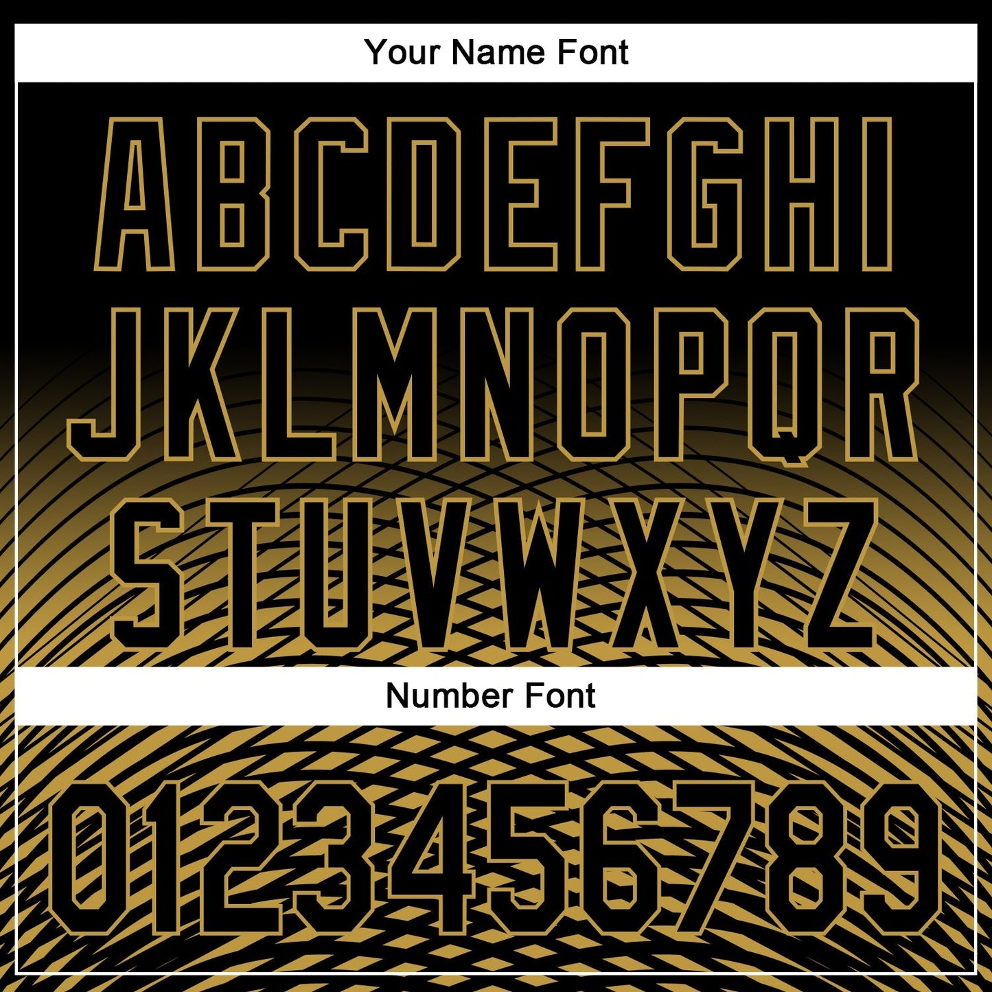 Custom Black Old Gold 3D Pattern Design Gradient Lines Authentic Baseball Jersey baseball jersey product view 5