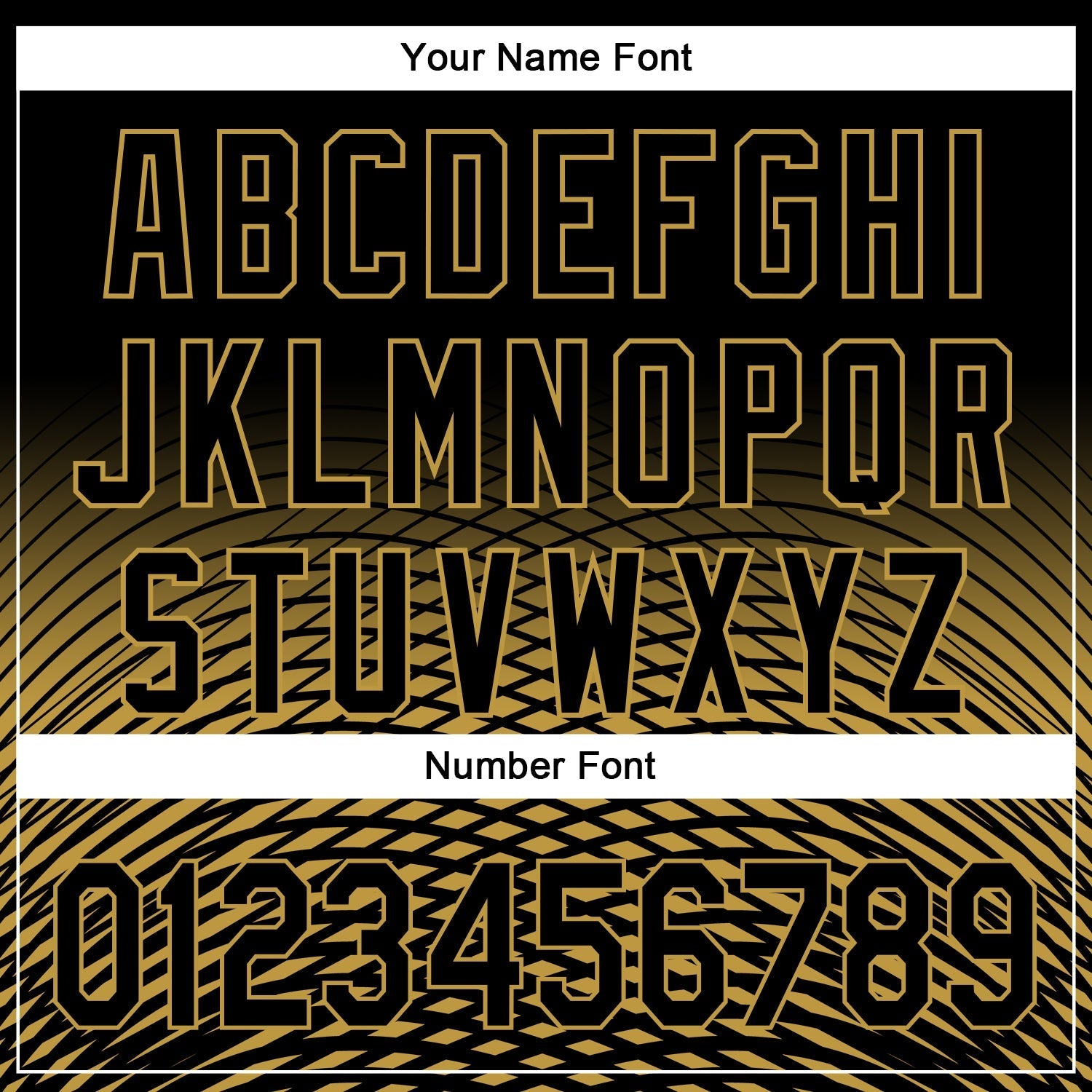 Custom Black Old Gold 3D Pattern Design Gradient Lines Authentic Baseball Jersey baseball jersey product view 5