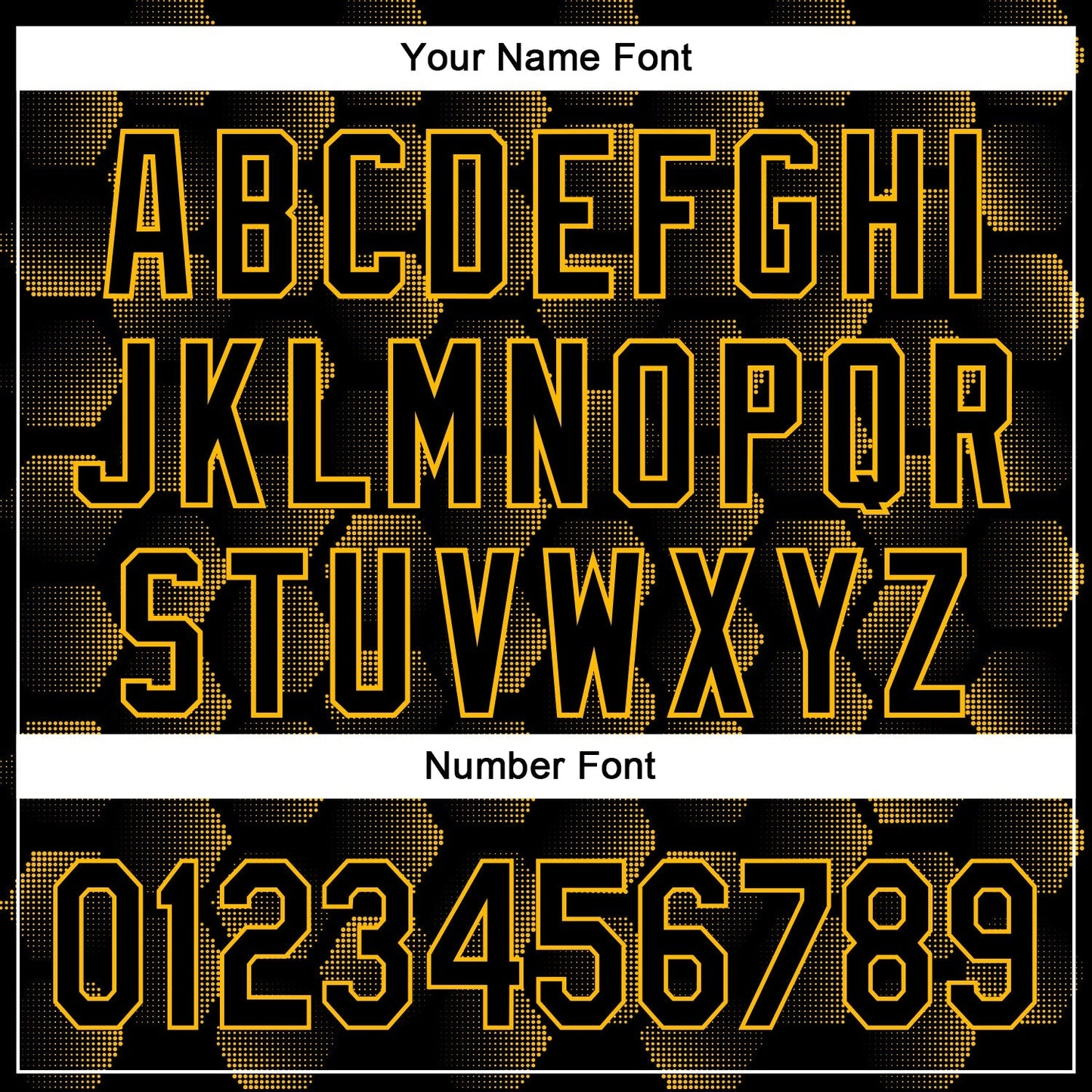 Custom Black Gold 3D Pattern Design Halftone Geometric Shapes Authentic Baseball Jersey baseball jersey product view 5