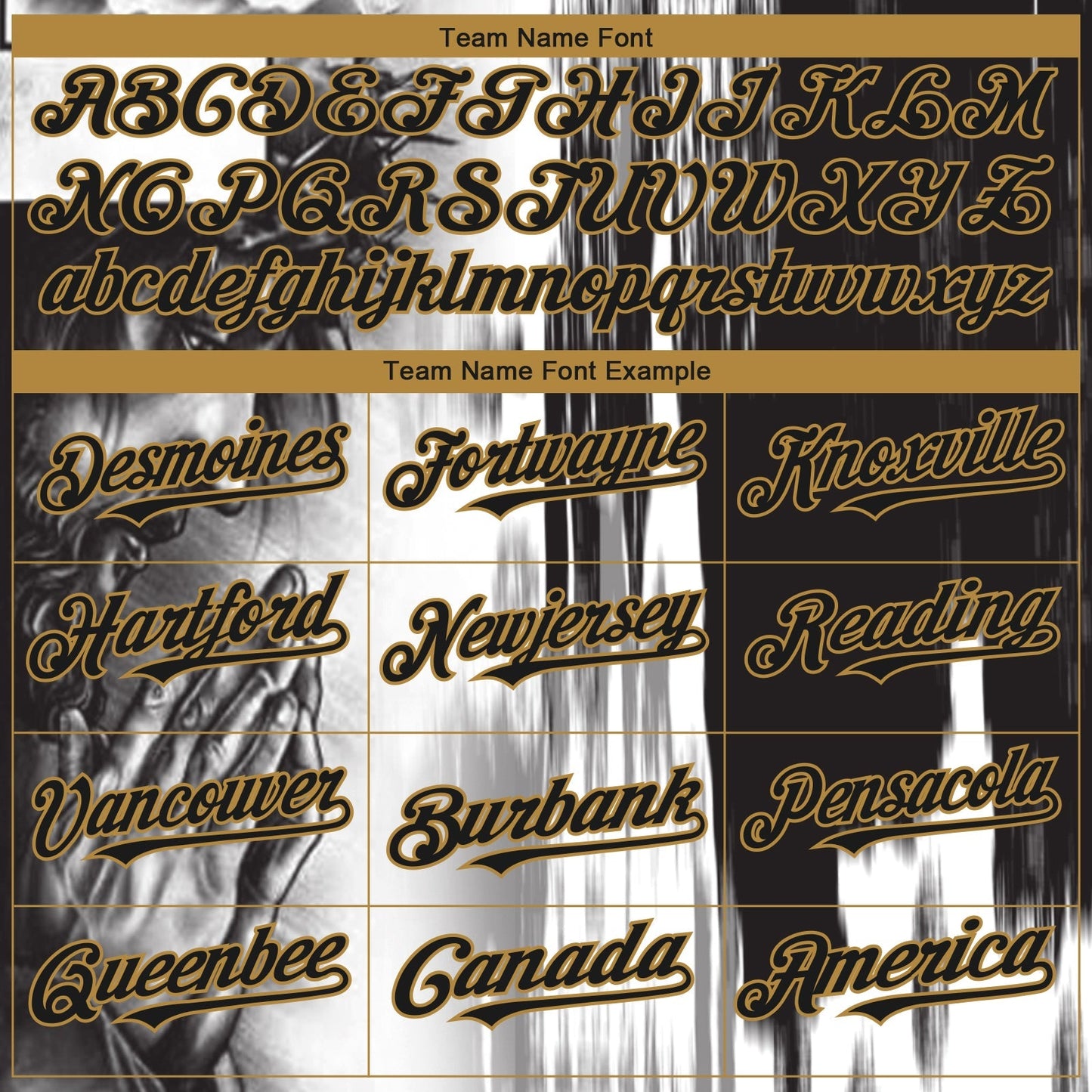 Custom White Black-Old Gold 3D Pattern Design Religion Jesus Christ Authentic Baseball Jersey baseball jersey product view 4