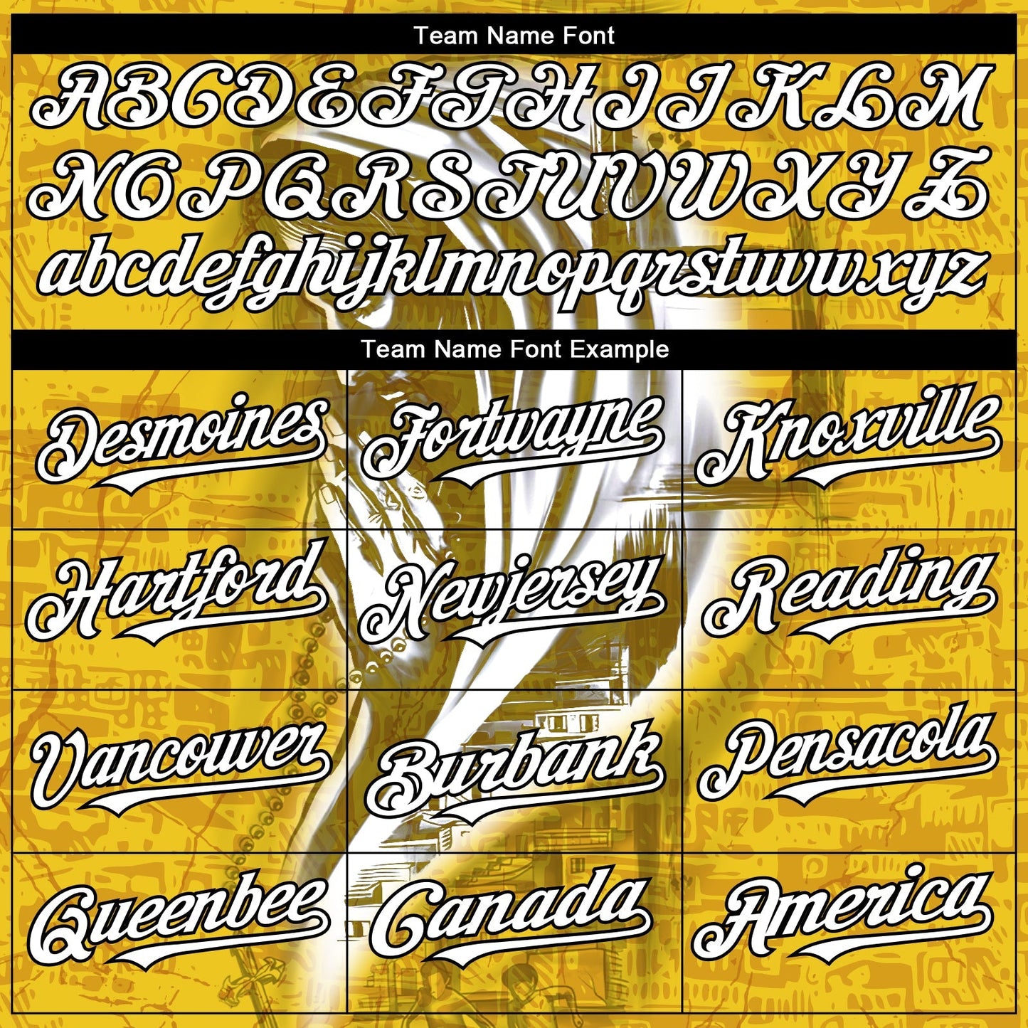 Custom Yellow White-Black 3D Pattern Design Religion Jesus Christ Authentic Baseball Jersey baseball jersey product view 4