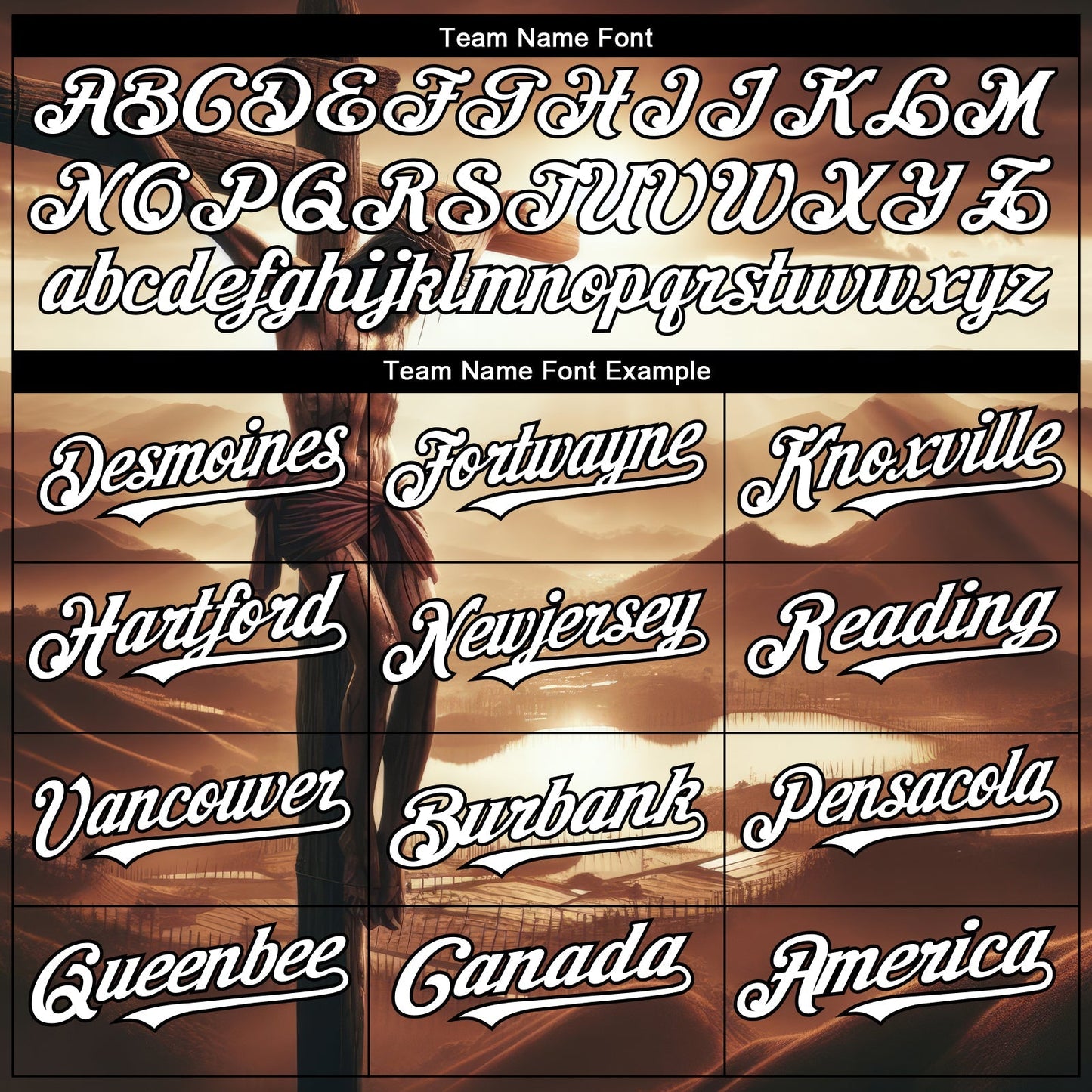 Custom Brown White-Black 3D Pattern Design Religion Cross Jesus Christ Good Friday Authentic Baseball Jersey baseball jersey product view 4