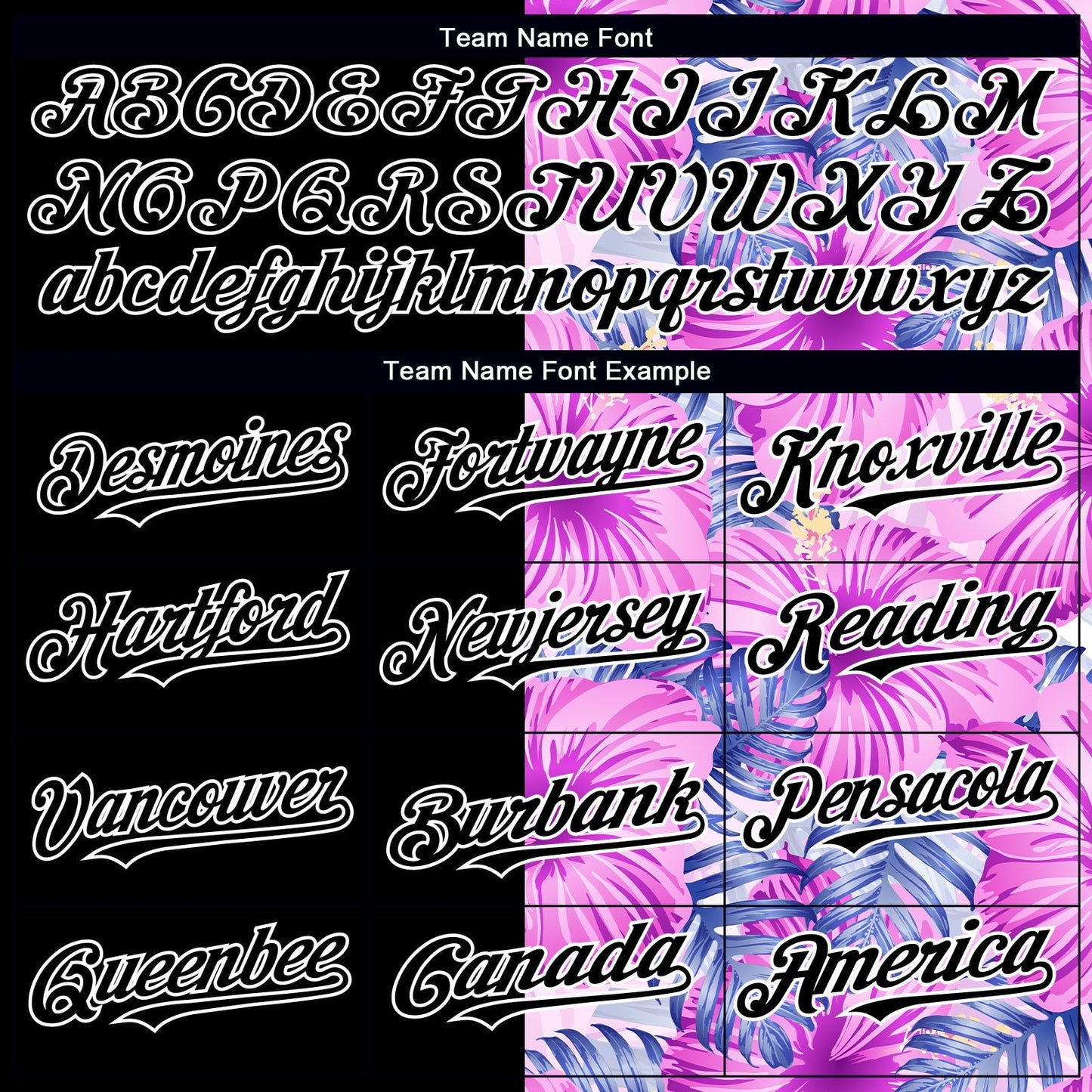 Custom Pink Black-White 3D Pattern Design Tropical Flower And Hawaii Palm Leaves Authentic Baseball Jersey baseball jersey product view 4