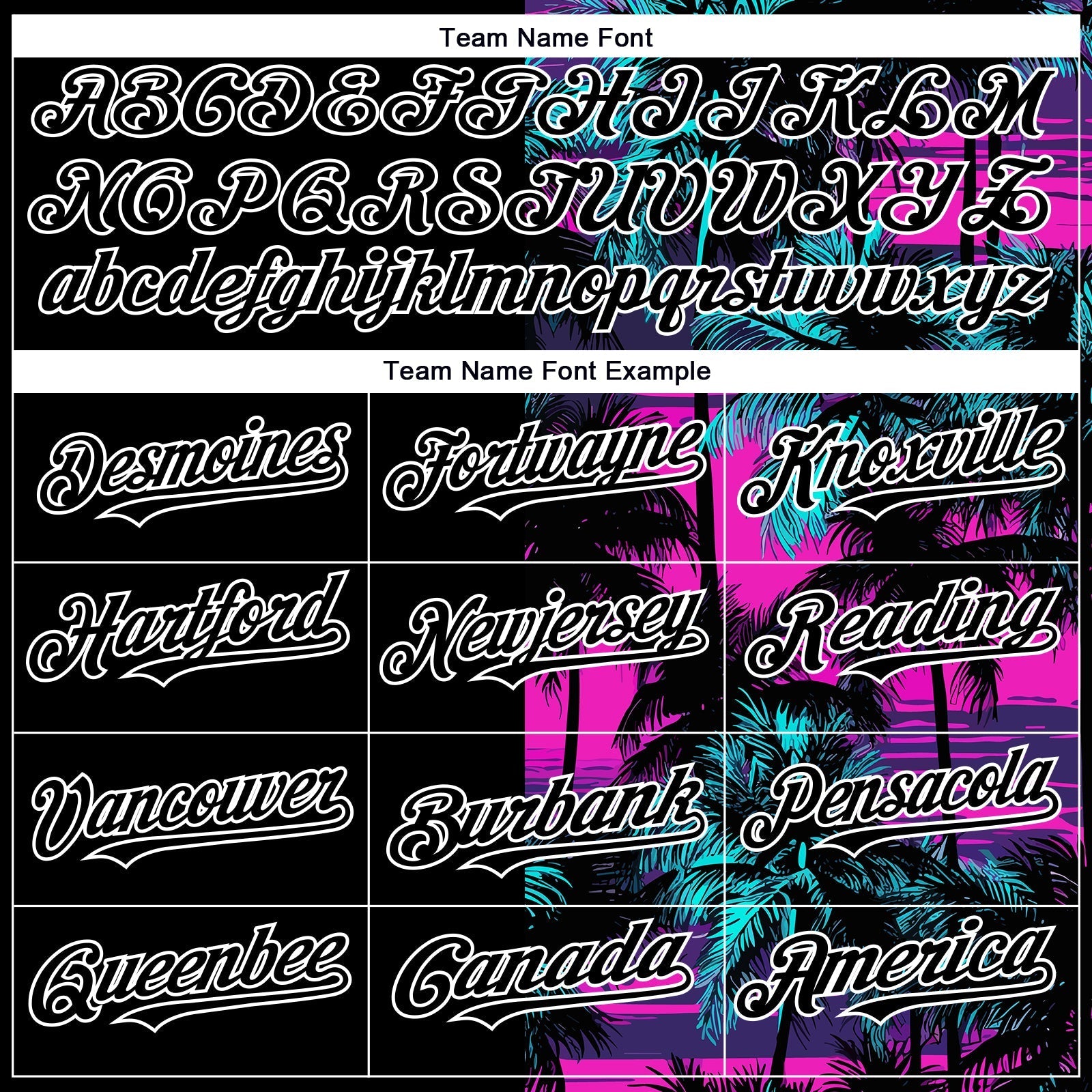 Custom Pink Black-White 3D Pattern Design Beach Hawaii Palm Trees Authentic Baseball Jersey baseball jersey product view 4