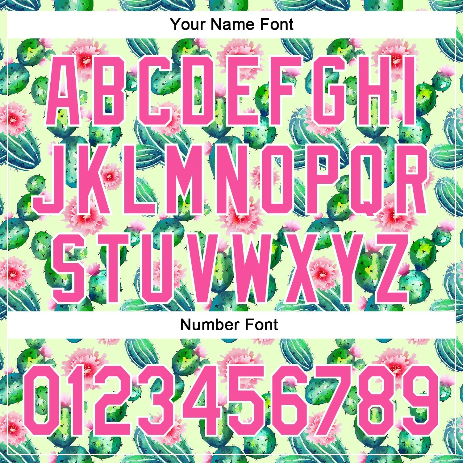 Custom Green Pink-White 3D Pattern Design Cactus Festival Authentic Baseball Jersey baseball jersey product view 5
