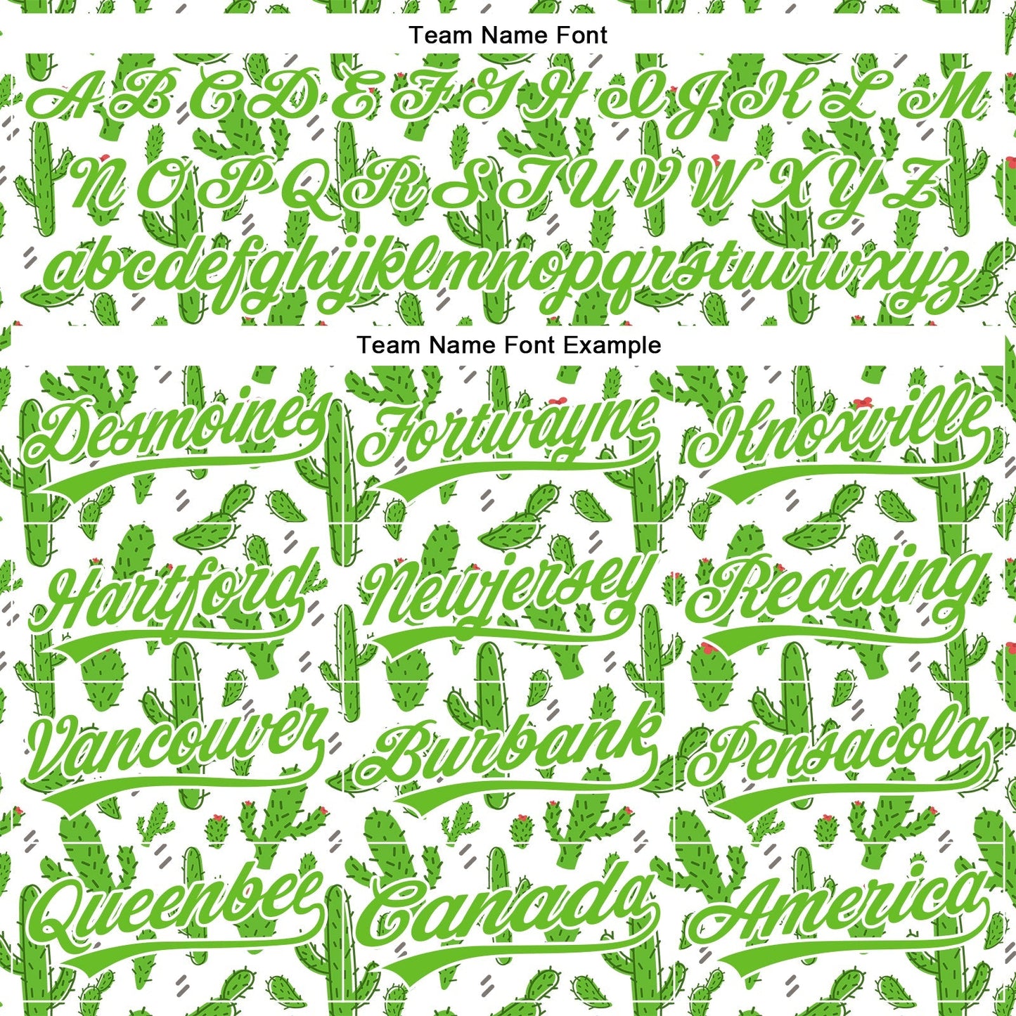 Custom White Aurora Green 3D Pattern Design Cactus Festival Authentic Baseball Jersey baseball jersey product view 4