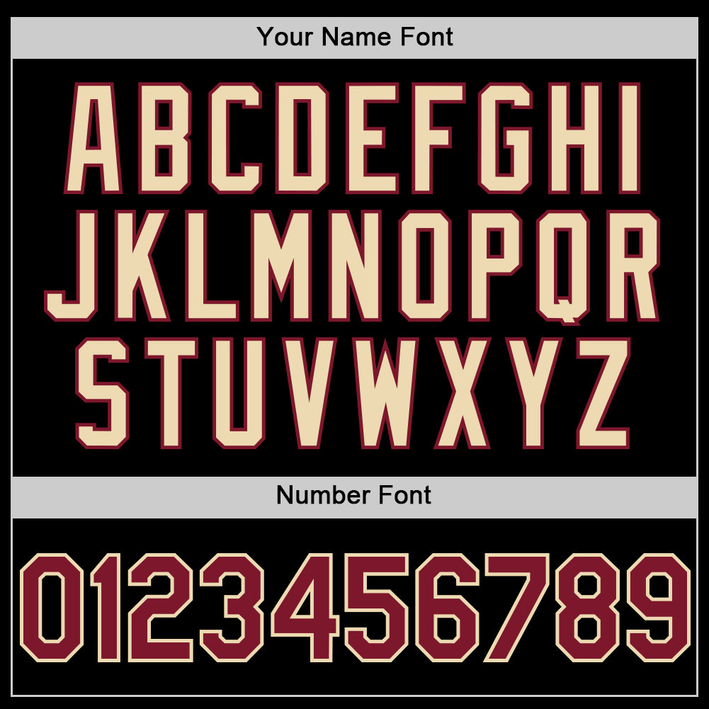 Custom Black Crimson-Cream 3D Pattern Design Gradient Style Twinkle Star Authentic Baseball Jersey baseball jersey product view 5