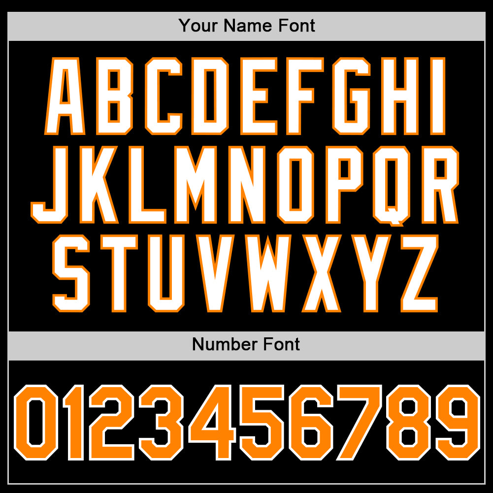 Custom Black Bay Orange-White 3D Pattern Design Gradient Style Twinkle Star Authentic Baseball Jersey baseball jersey product view 5
