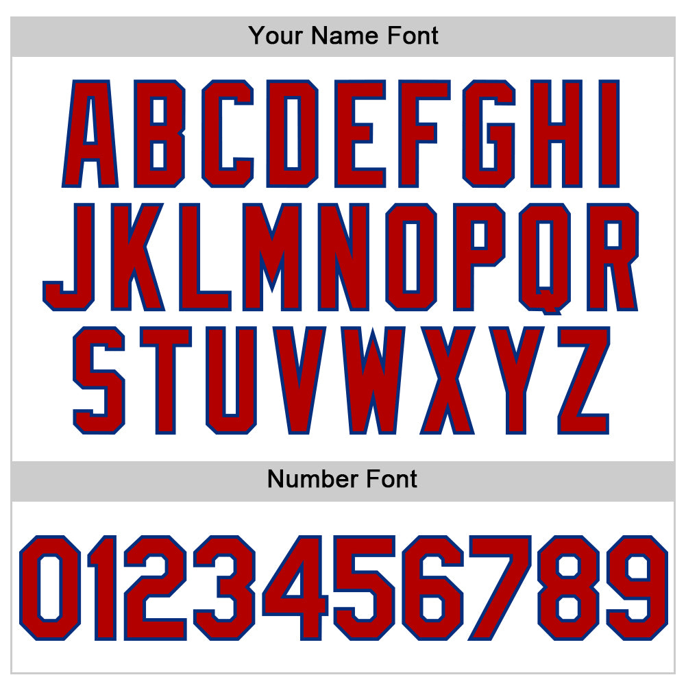 Custom White Red-Royal 3D Pattern Design Gradient Style Twinkle Star Authentic Baseball Jersey baseball jersey product view 5