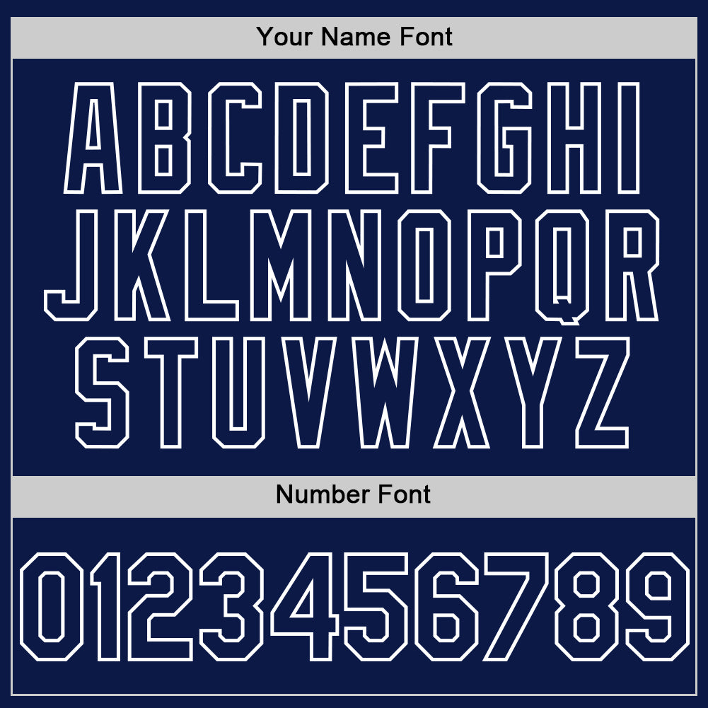 Custom White Navy 3D Pattern Design Gradient Style Twinkle Star Authentic Baseball Jersey baseball jersey product view 5