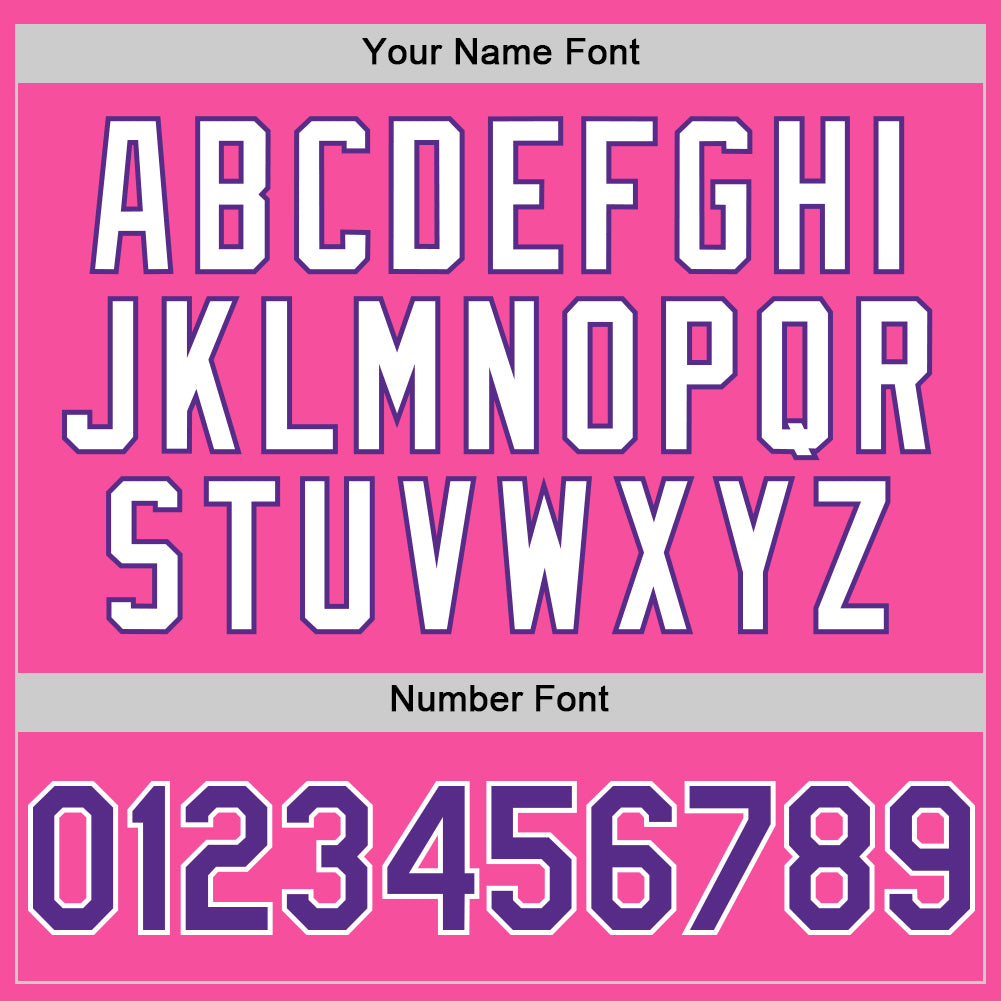 Custom Pink Purple-White 3D Pattern Design Gradient Style Twinkle Star Authentic Baseball Jersey baseball jersey product view 5