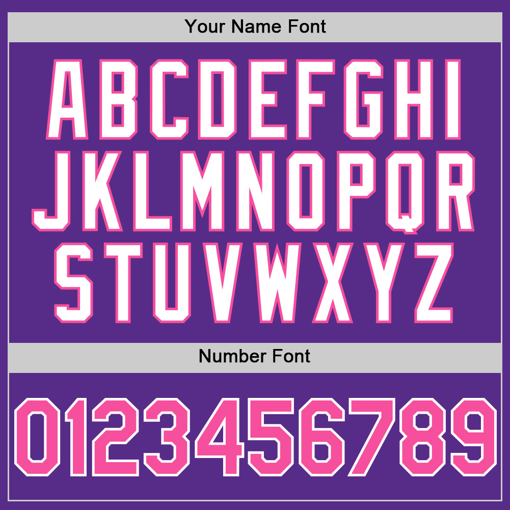 Custom Purple Pink-White 3D Pattern Design Gradient Style Twinkle Star Authentic Baseball Jersey baseball jersey product view 5