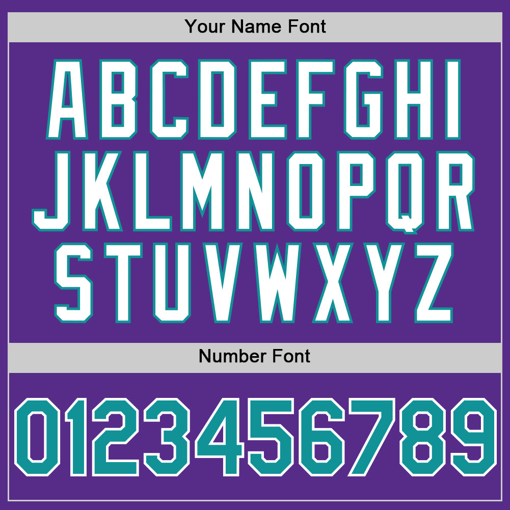 Custom Purple Teal-White 3D Pattern Design Gradient Style Twinkle Star Authentic Baseball Jersey baseball jersey product view 5