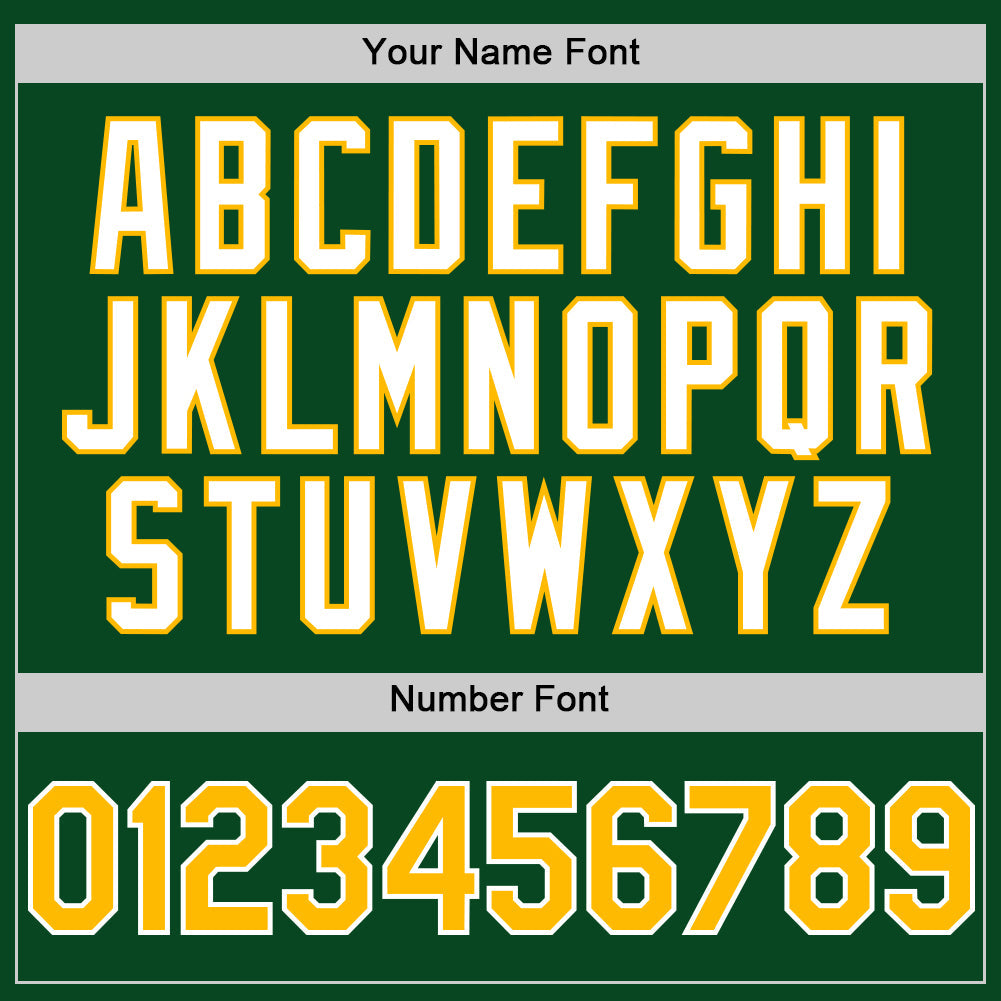 Custom Green Gold-White 3D Pattern Design Gradient Style Twinkle Star Authentic Baseball Jersey baseball jersey product view 5