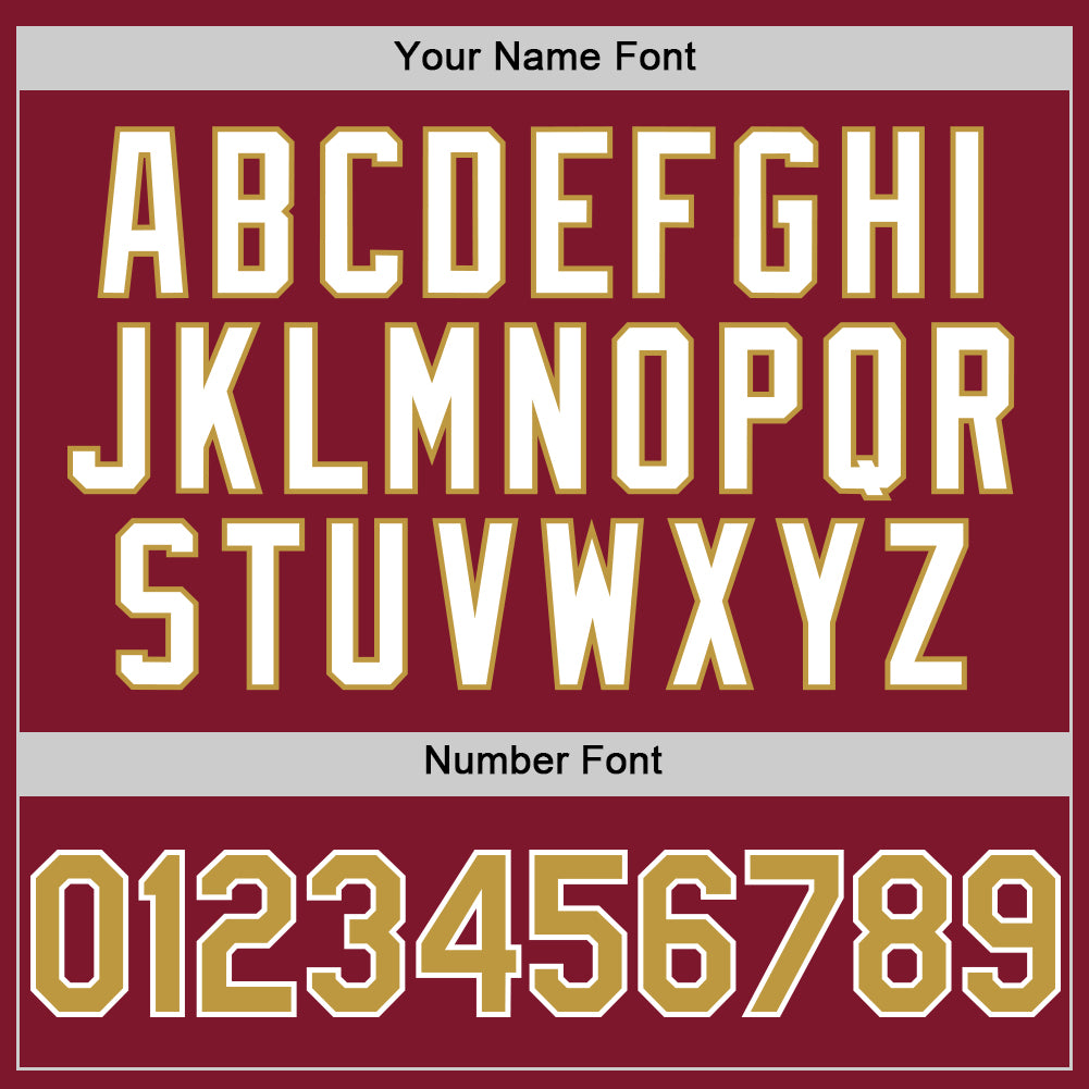Custom Crimson Old Gold-White 3D Pattern Design Gradient Style Twinkle Star Authentic Baseball Jersey baseball jersey product view 5
