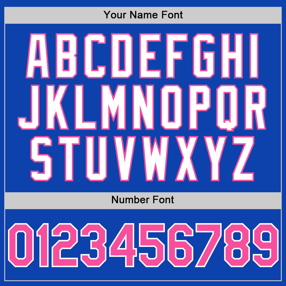 Custom Thunder Blue Pink-White 3D Pattern Design Gradient Style Twinkle Star Authentic Baseball Jersey baseball jersey product view 5