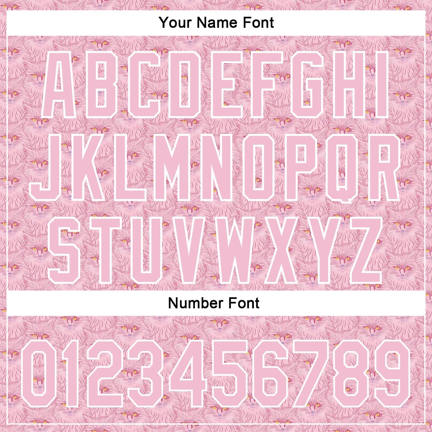 Custom Light Pink White 3D Pattern Design Animal Cat Authentic Baseball Jersey baseball jersey product view 5