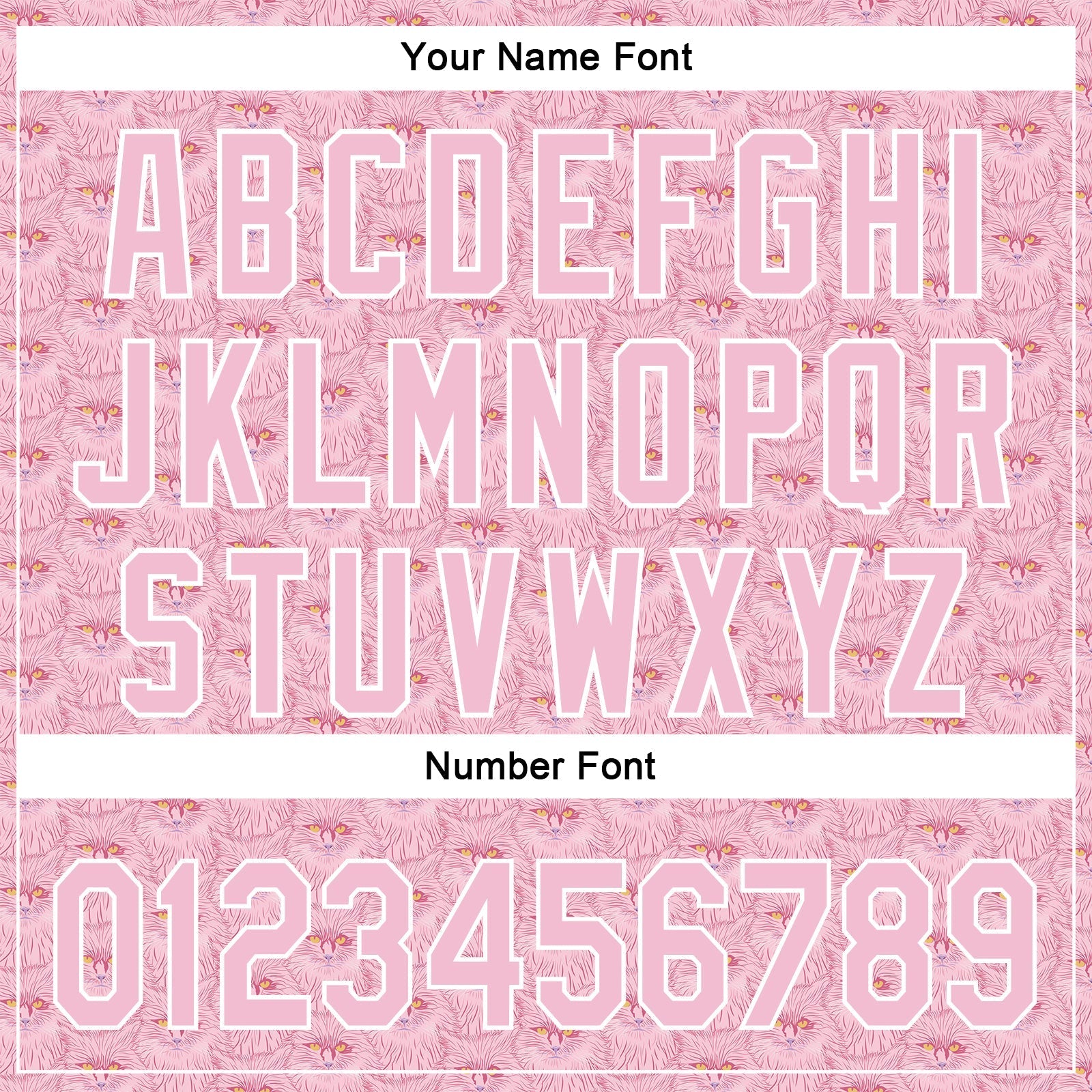 Custom Light Pink White 3D Pattern Design Animal Cat Authentic Baseball Jersey baseball jersey product view 5
