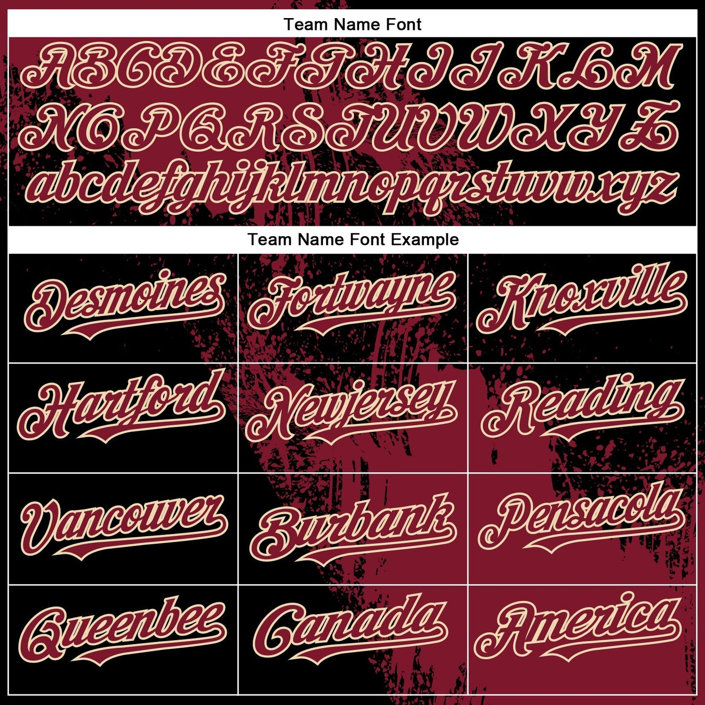 Custom Crimson Black-Cream 3D Pattern Design Abstract Brush Stroke Authentic Baseball Jersey baseball jersey product view 5
