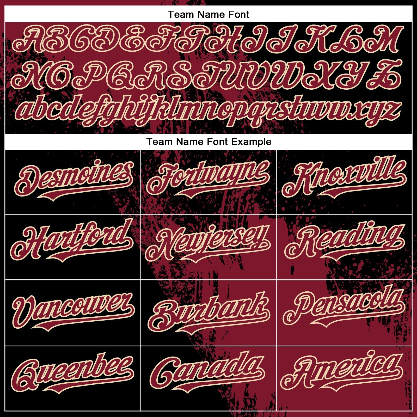 Custom Crimson Black-Cream 3D Pattern Design Abstract Brush Stroke Authentic Baseball Jersey baseball jersey product view 5