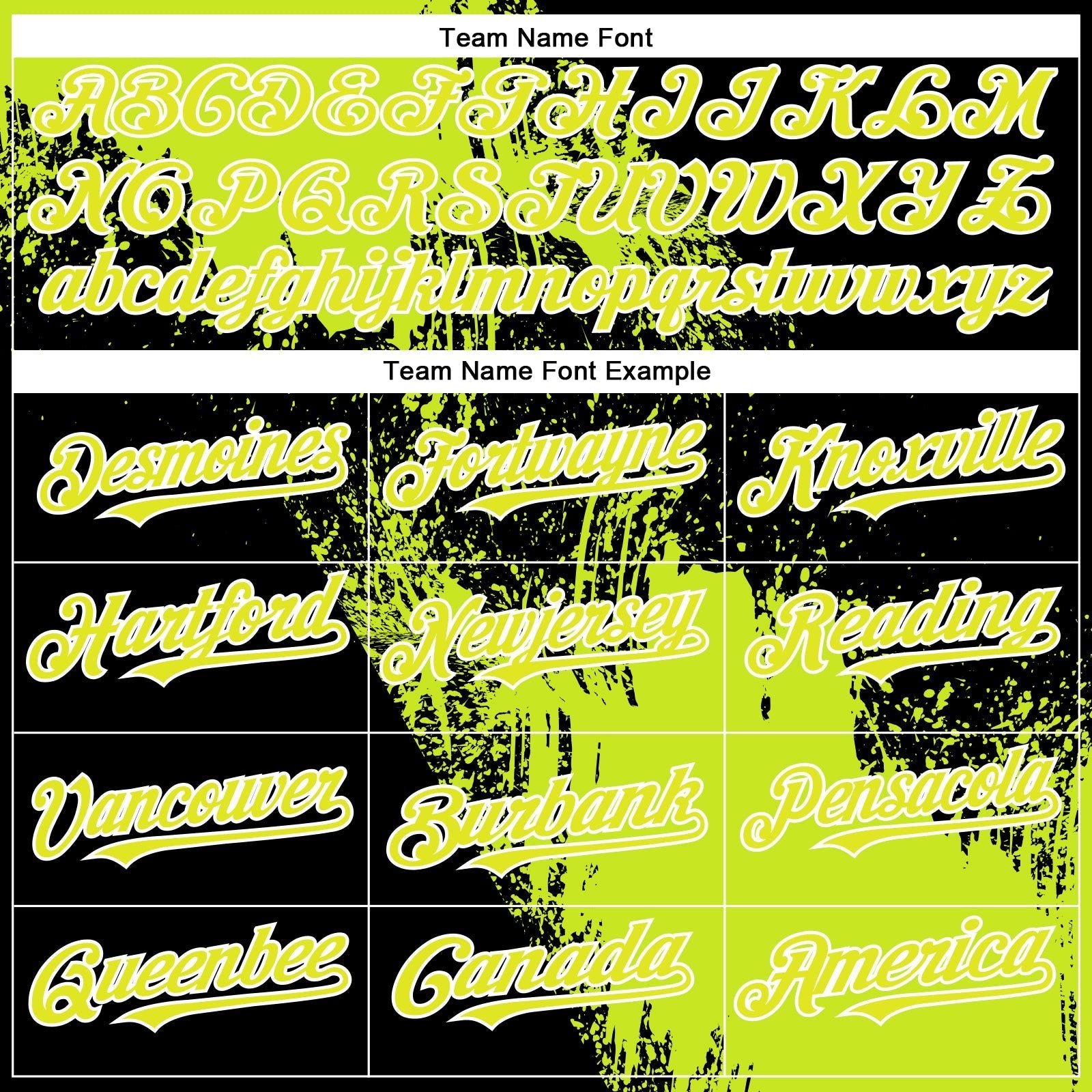 Custom Neon Yellow Black-White 3D Pattern Design Abstract Brush Stroke Authentic Baseball Jersey baseball jersey product view 4