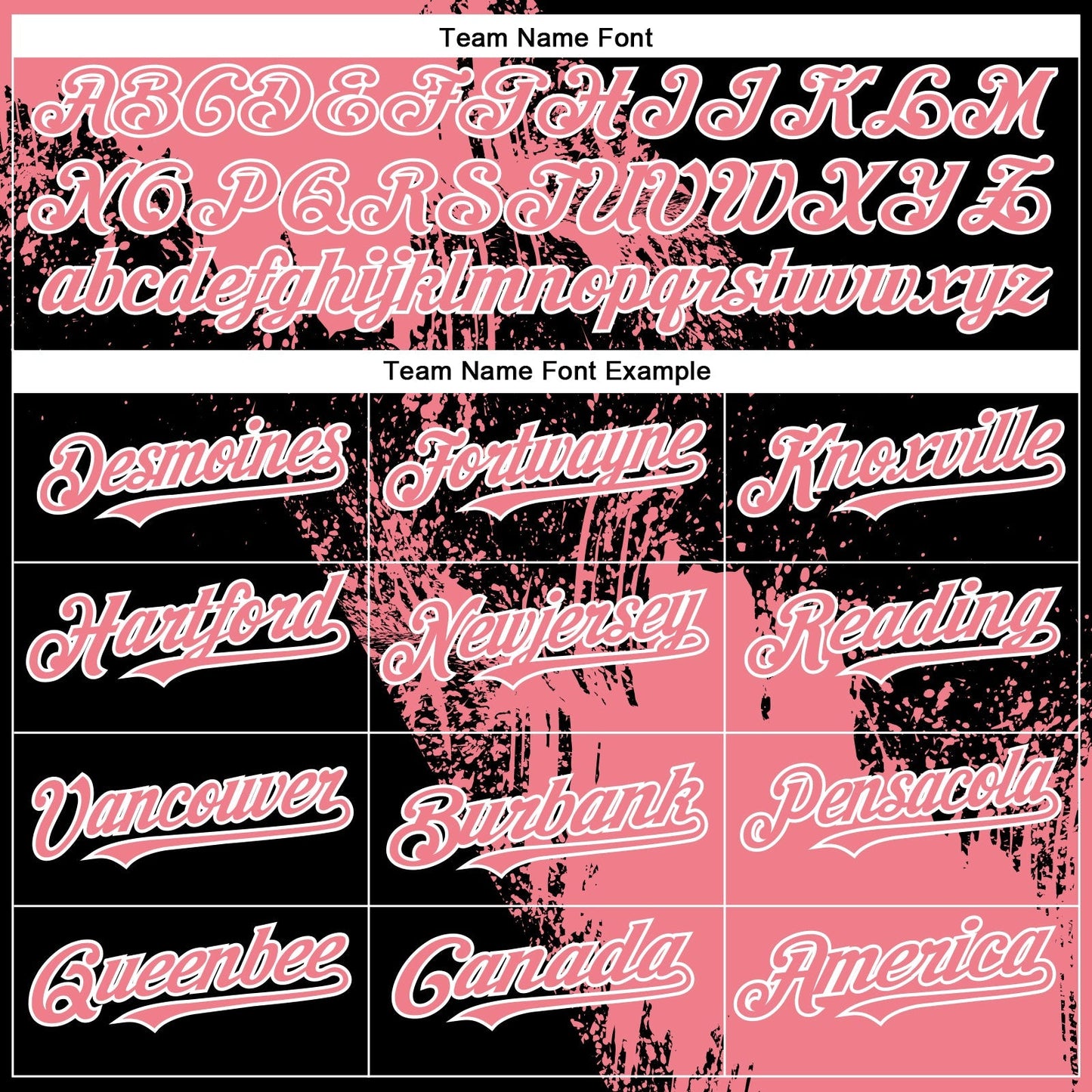 Custom Medium Pink Black-White 3D Pattern Design Abstract Brush Stroke Authentic Baseball Jersey baseball jersey product view 4
