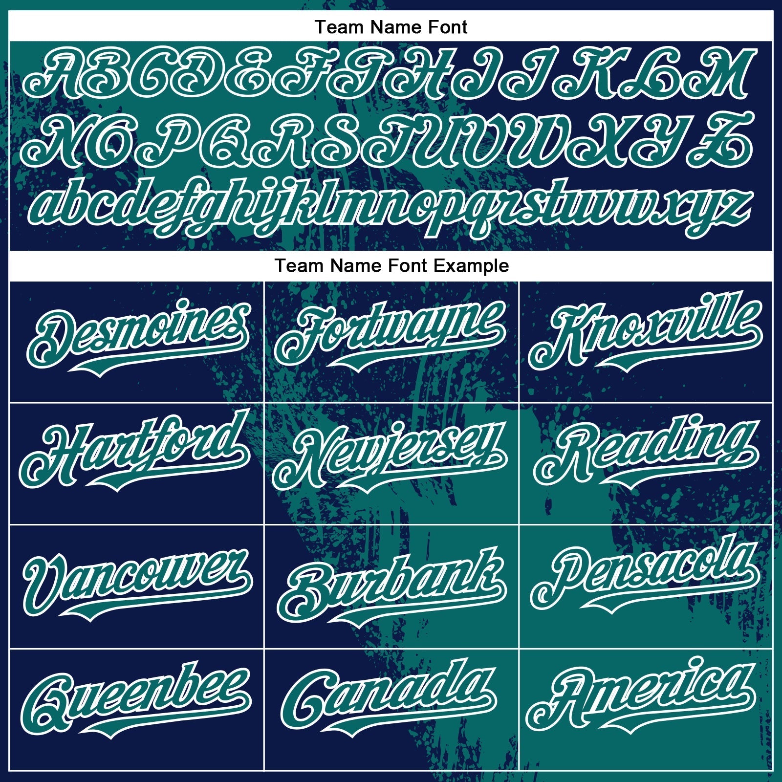 Custom Teal Navy-White 3D Pattern Design Abstract Brush Stroke Authentic Baseball Jersey baseball jersey product view 4