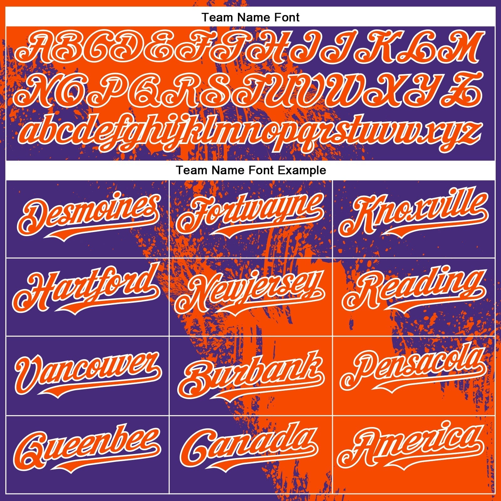 Custom Orange Purple-White 3D Pattern Design Abstract Brush Stroke Authentic Baseball Jersey baseball jersey product view 4