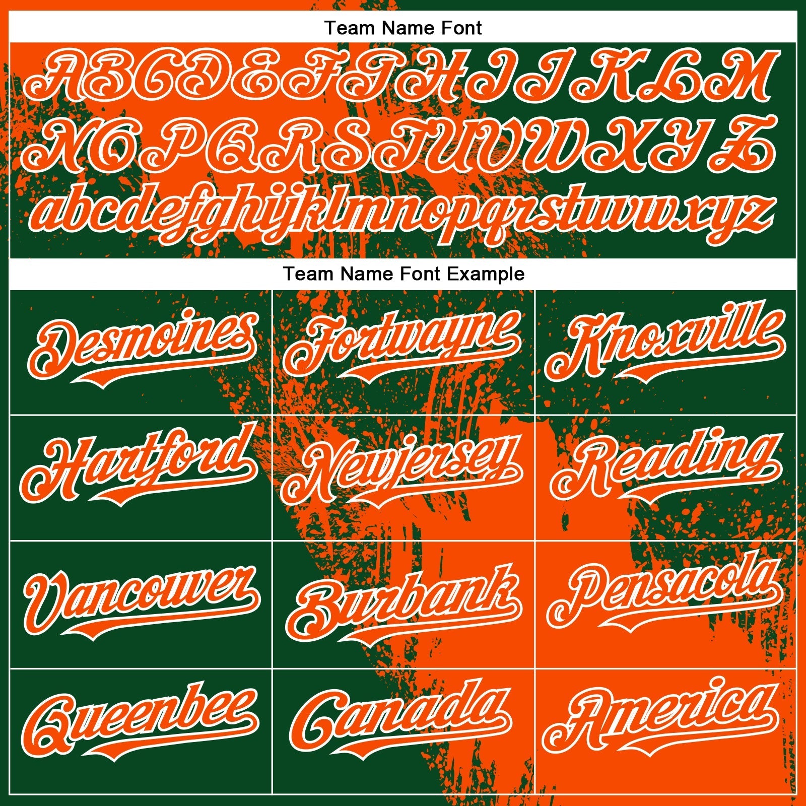 Custom Orange Green-White 3D Pattern Design Abstract Brush Stroke Authentic Baseball Jersey baseball jersey product view 4