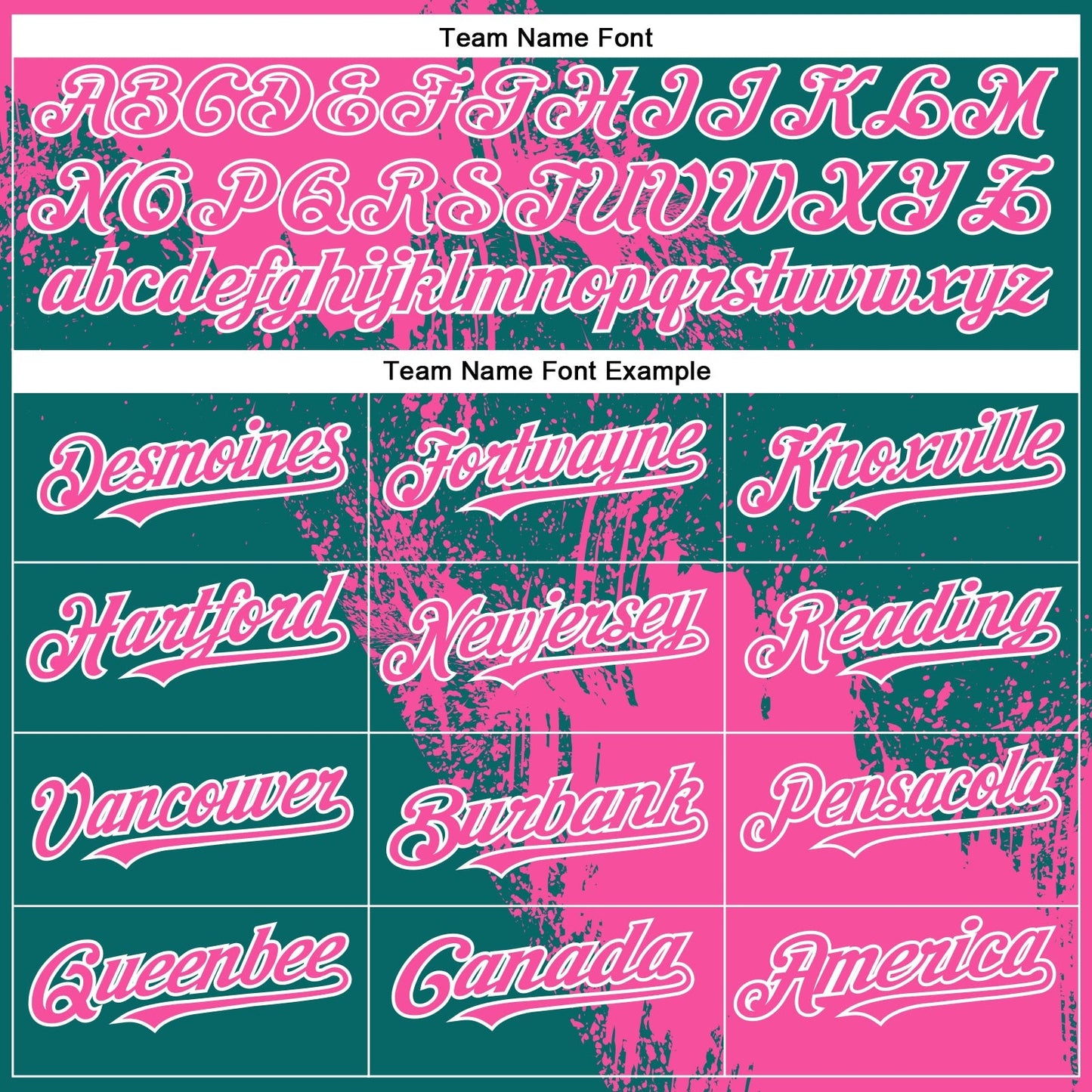 Custom Pink Teal-White 3D Pattern Design Abstract Brush Stroke Authentic Baseball Jersey baseball jersey product view 4