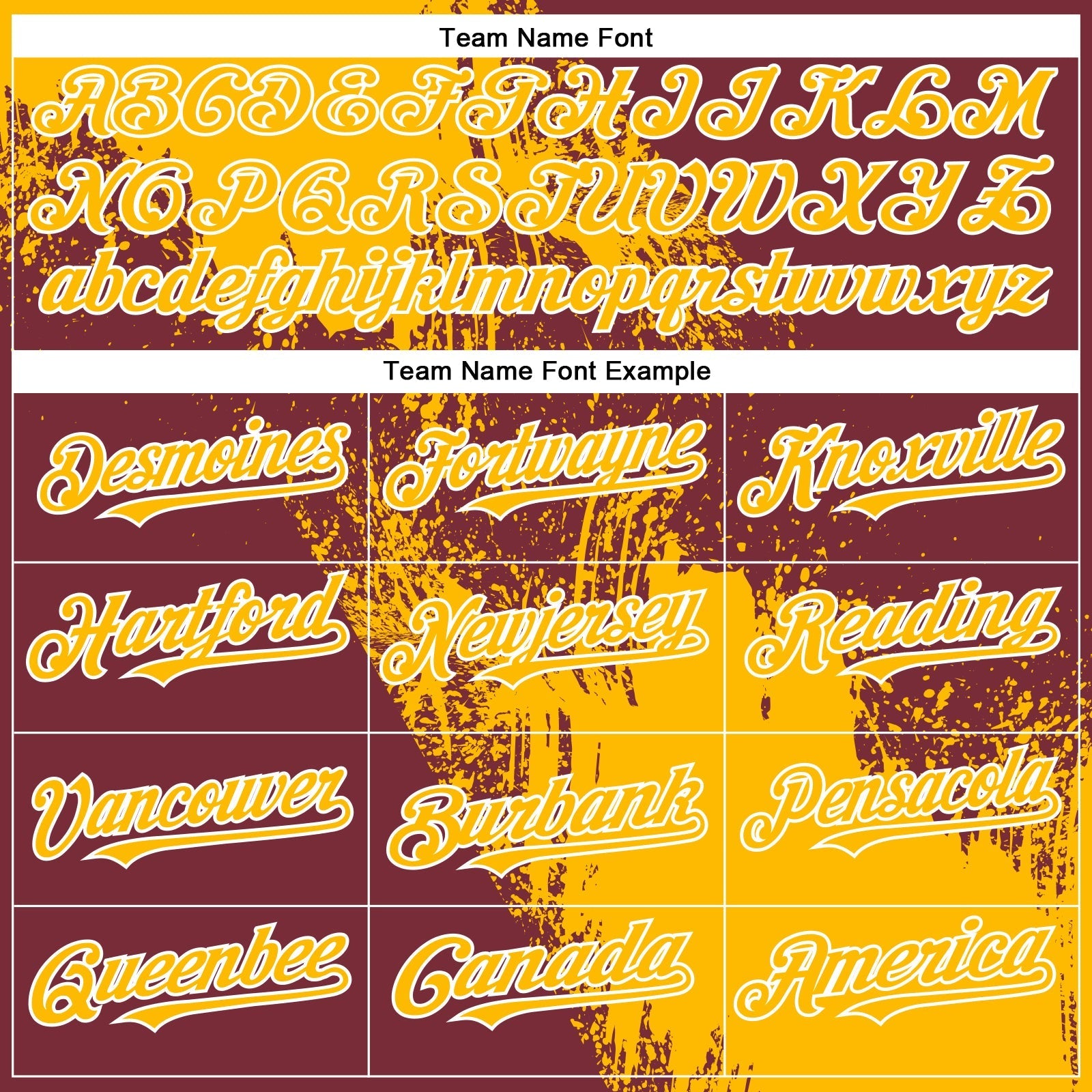 Custom Gold Burgundy-White 3D Pattern Design Abstract Brush Stroke Authentic Baseball Jersey baseball jersey product view 4