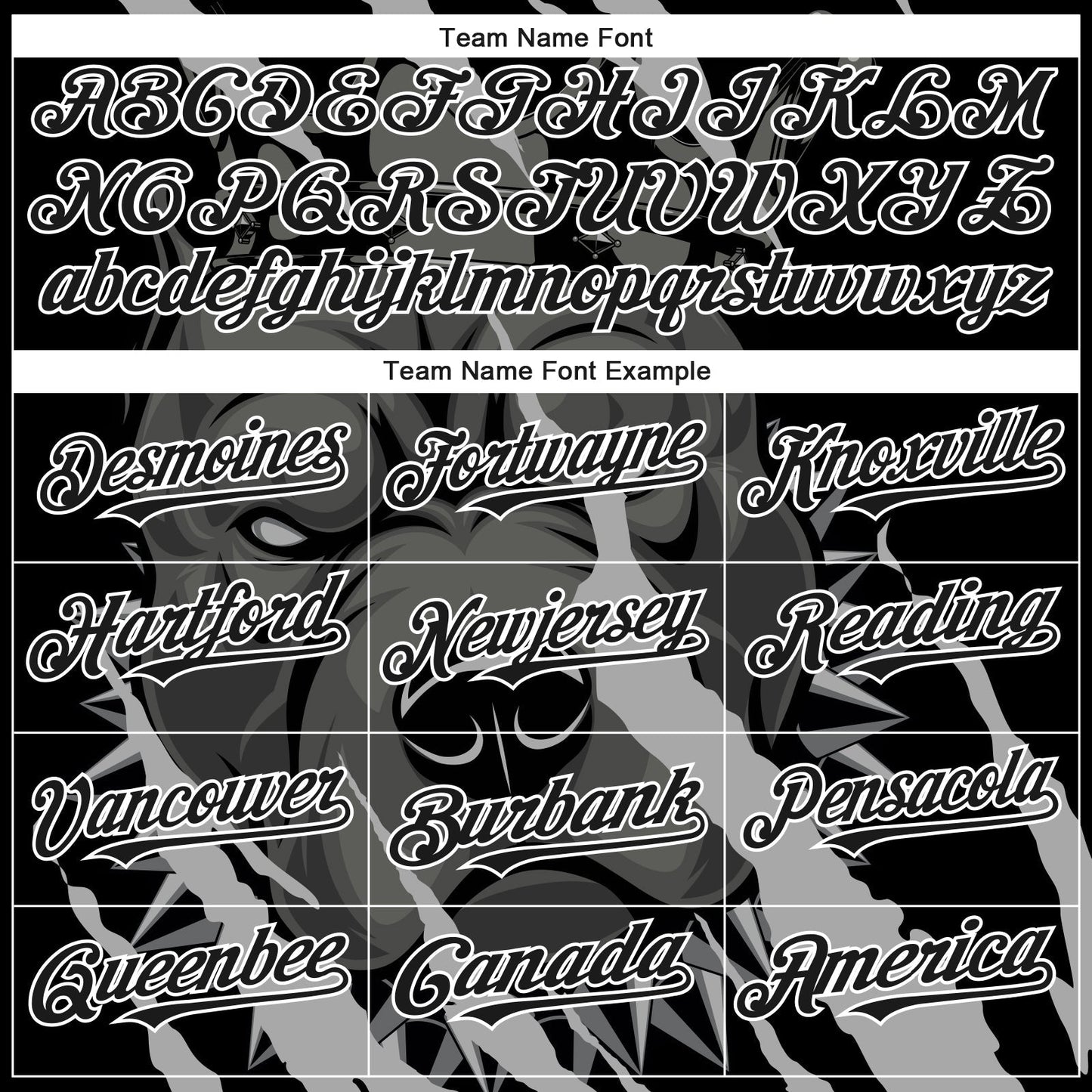 Custom Black White 3D Pattern Design Animal Pitbull Dog Authentic Baseball Jersey baseball jersey product view 4