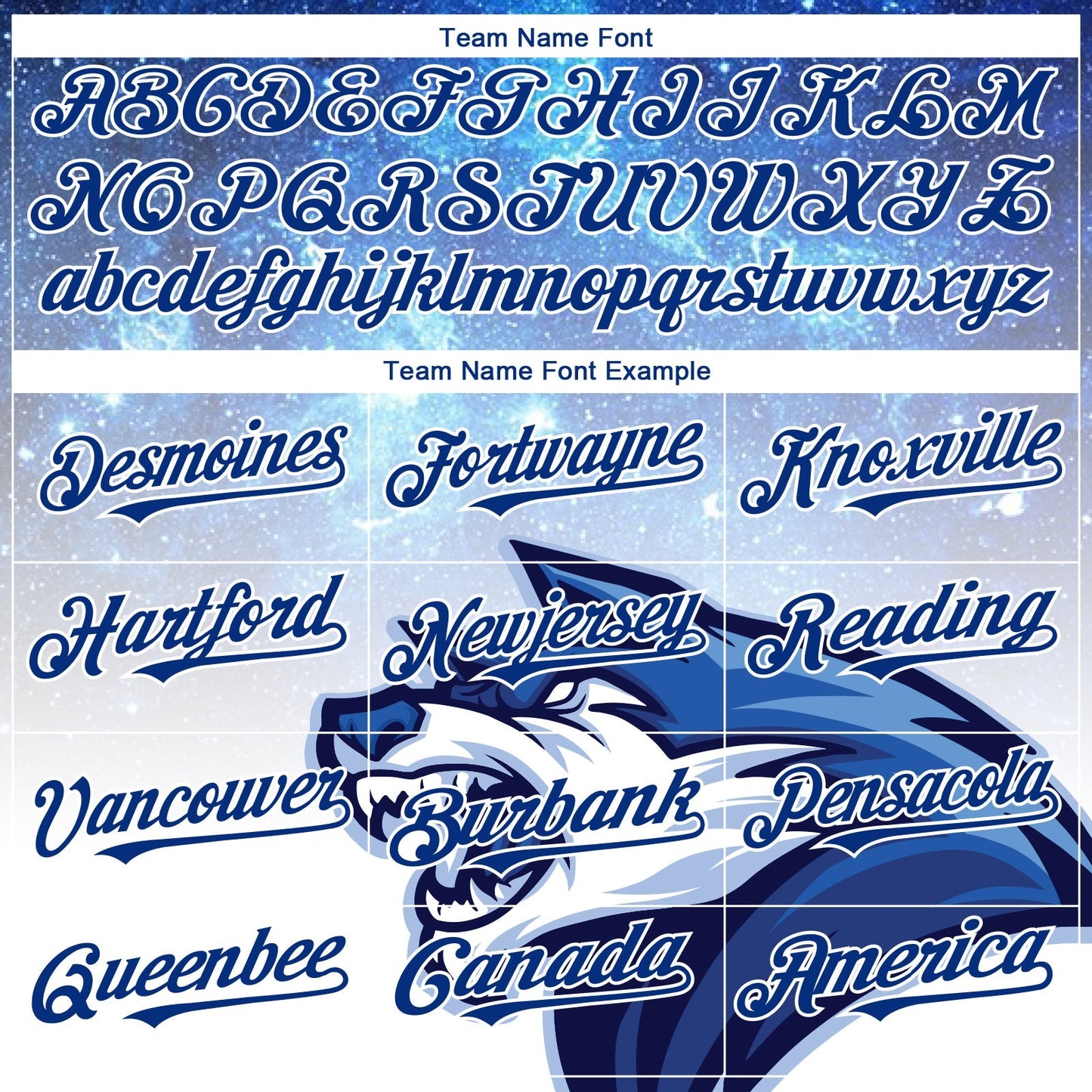 Custom Royal White 3D Pattern Design Animal Wolf Authentic Baseball Jersey baseball jersey product view 4