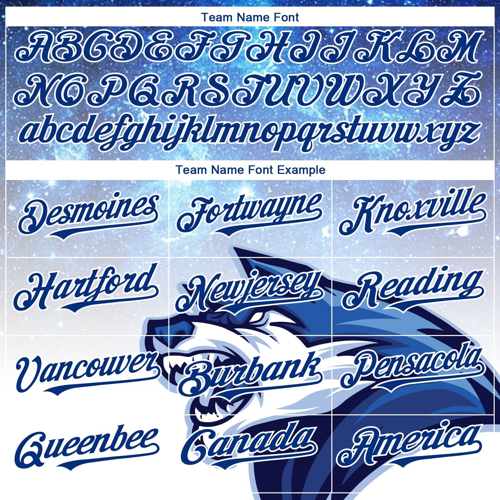 Custom Royal White 3D Pattern Design Animal Wolf Authentic Baseball Jersey baseball jersey product view 4