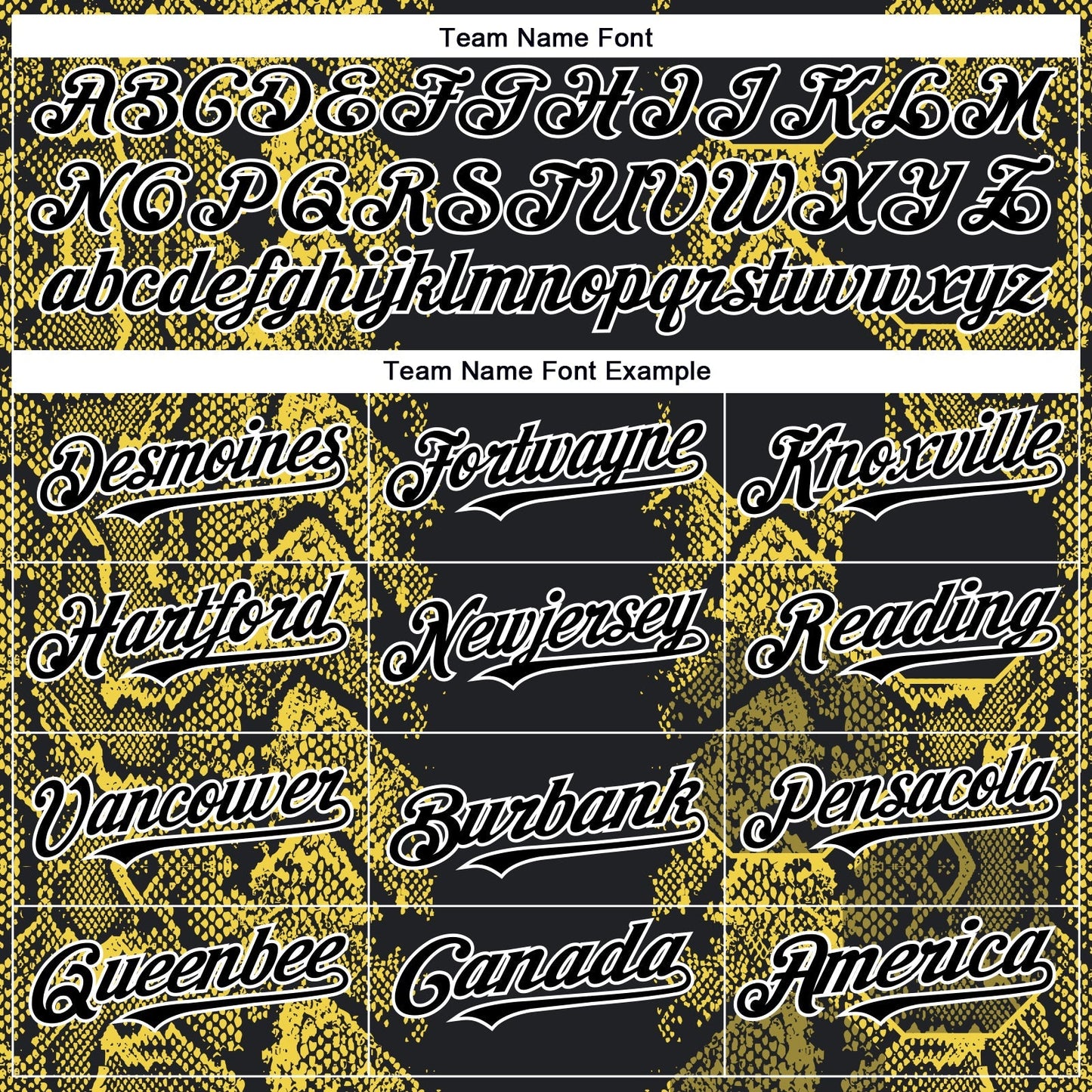 Custom Black Yellow-White 3D Pattern Design Animal Snake Authentic Baseball Jersey baseball jersey product view 4