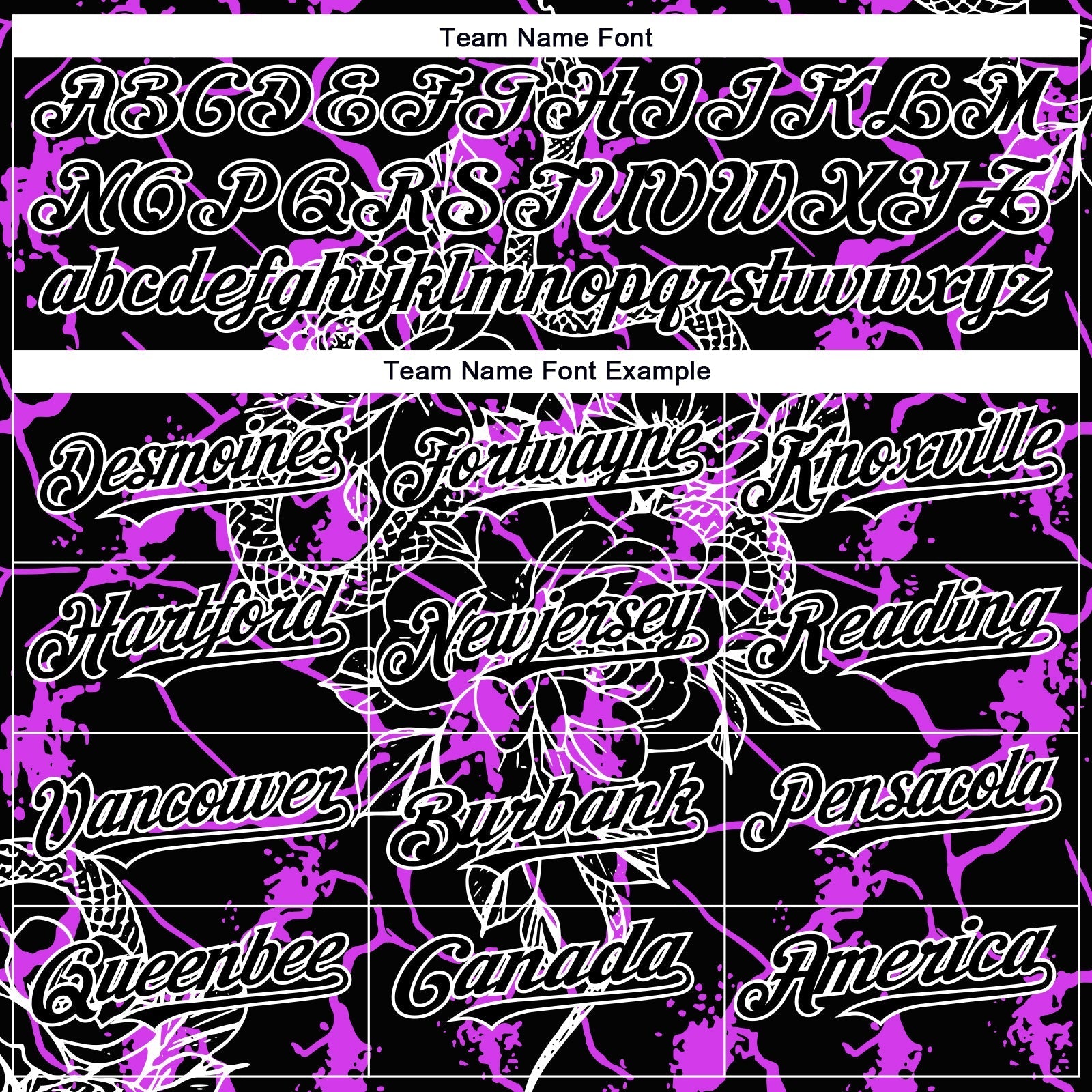 Custom Black Purple-White 3D Pattern Design Animal Snake Authentic Baseball Jersey baseball jersey product view 4