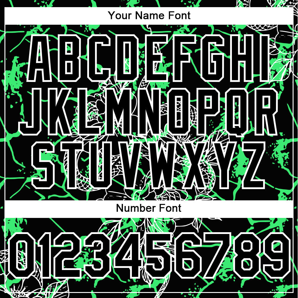 Custom Black Neon Green-White 3D Pattern Design Animal Snake Authentic Baseball Jersey baseball jersey product view 5