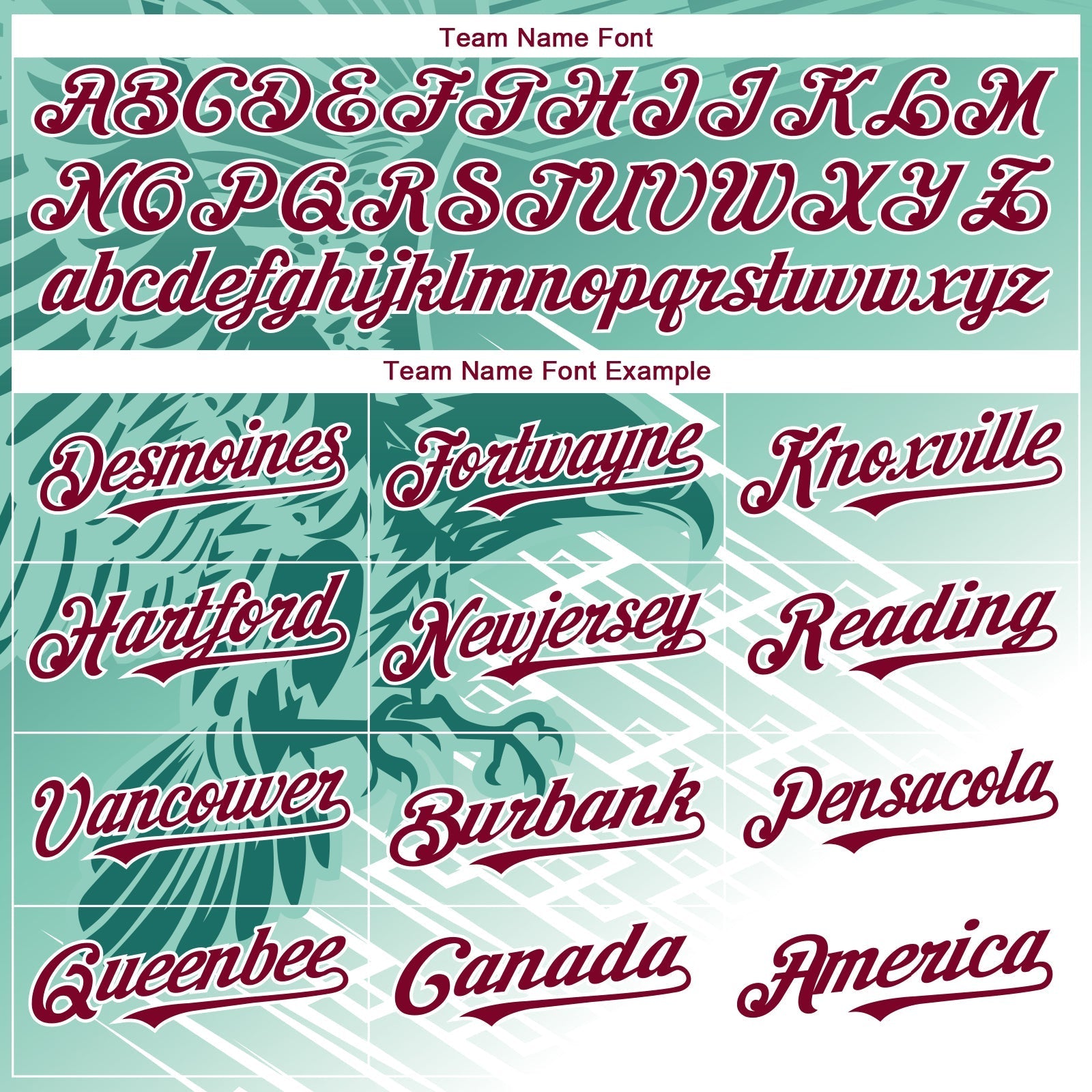 Custom Teal Crimson-White 3D Pattern Design Animal Eagle Authentic Baseball Jersey baseball jersey product view 4