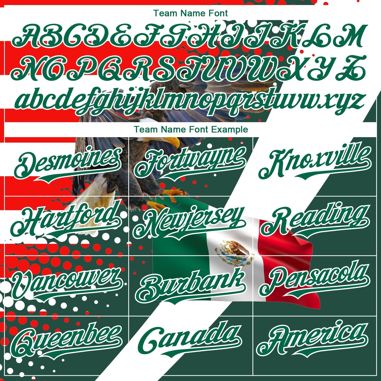 Custom White Red-Kelly Green 3D Mexico Authentic Baseball Jersey baseball jersey product view 4