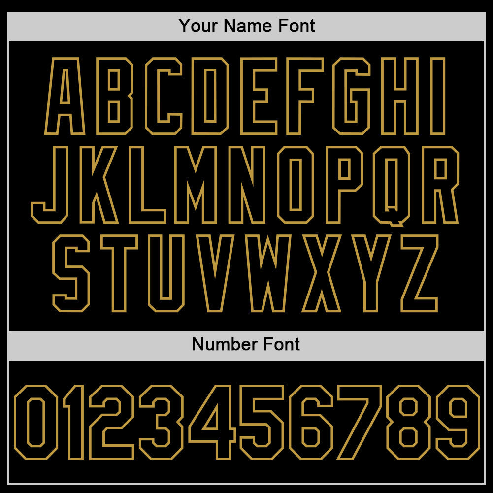 Custom Black Old Gold 3D Pattern Design Abstract Splatter Texture Authentic Baseball Jersey baseball jersey product view 5