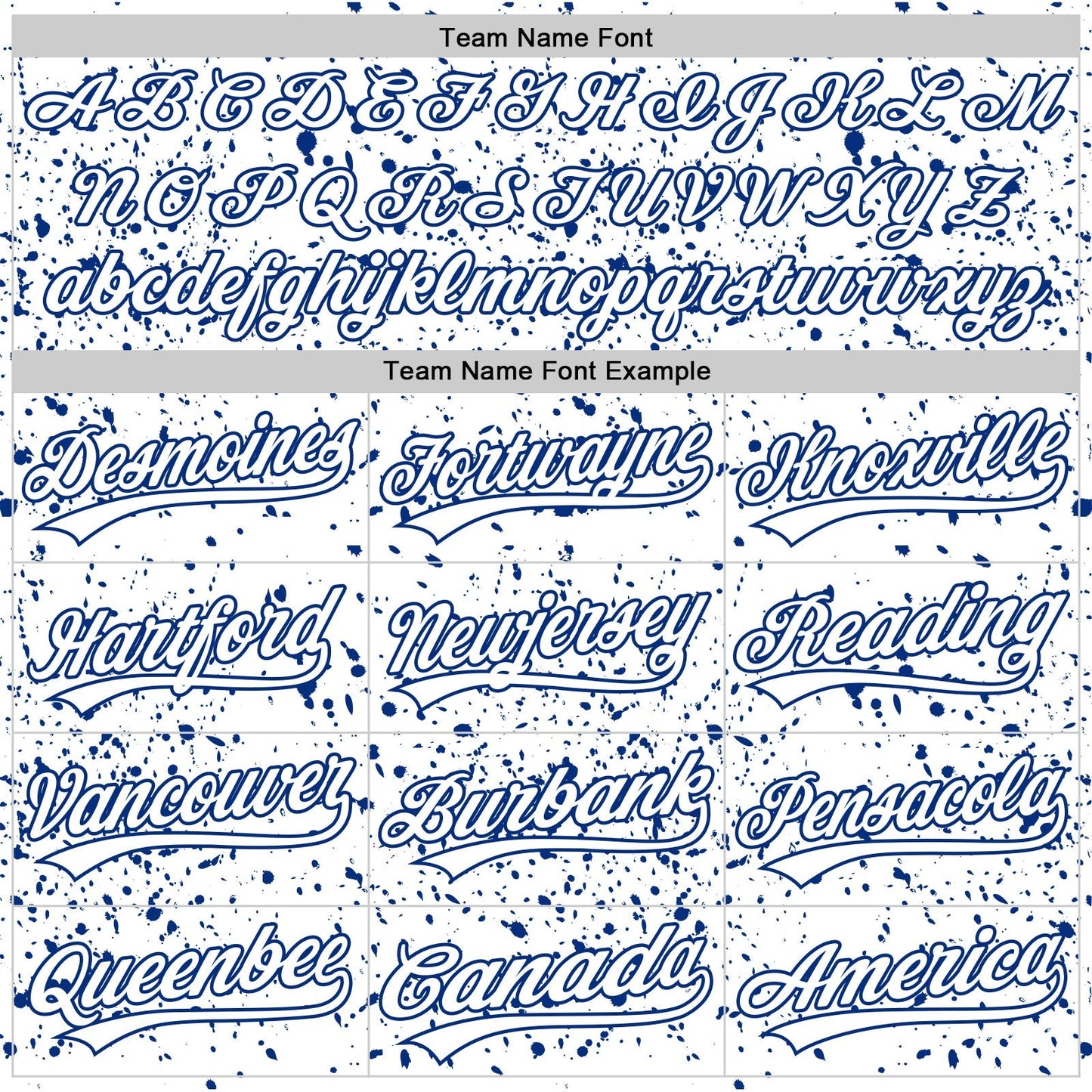 Custom White Royal 3D Pattern Design Abstract Splatter Ink Authentic Baseball Jersey baseball jersey product view 4