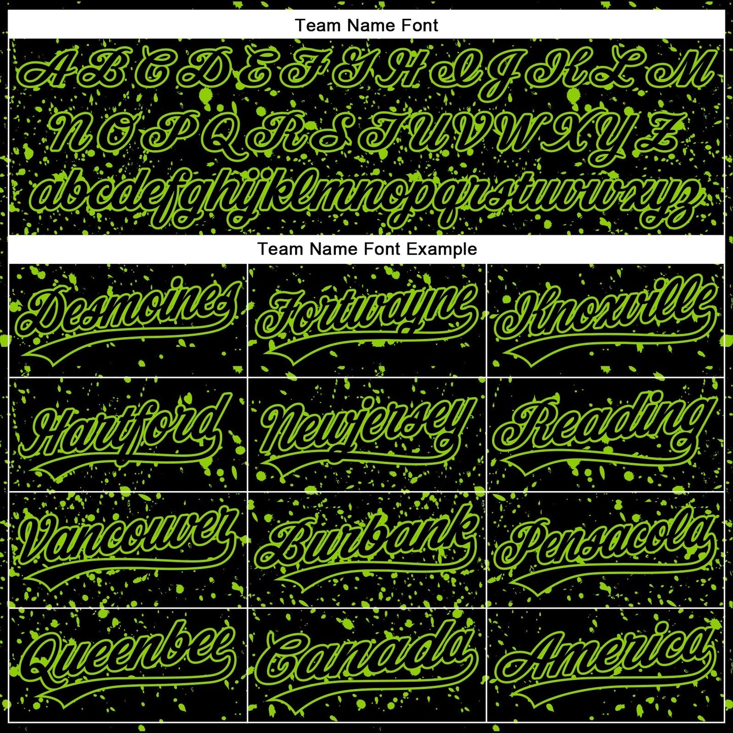 Custom Black Neon Green 3D Pattern Design Abstract Splatter Ink Authentic Baseball Jersey baseball jersey product view 4