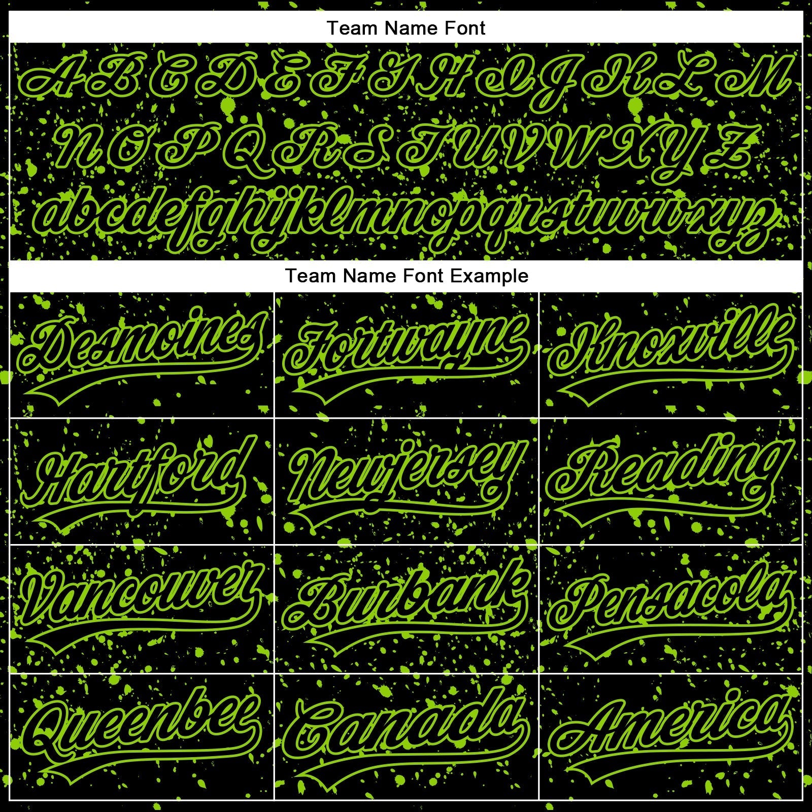 Custom Black Neon Green 3D Pattern Design Abstract Splatter Ink Authentic Baseball Jersey baseball jersey product view 4