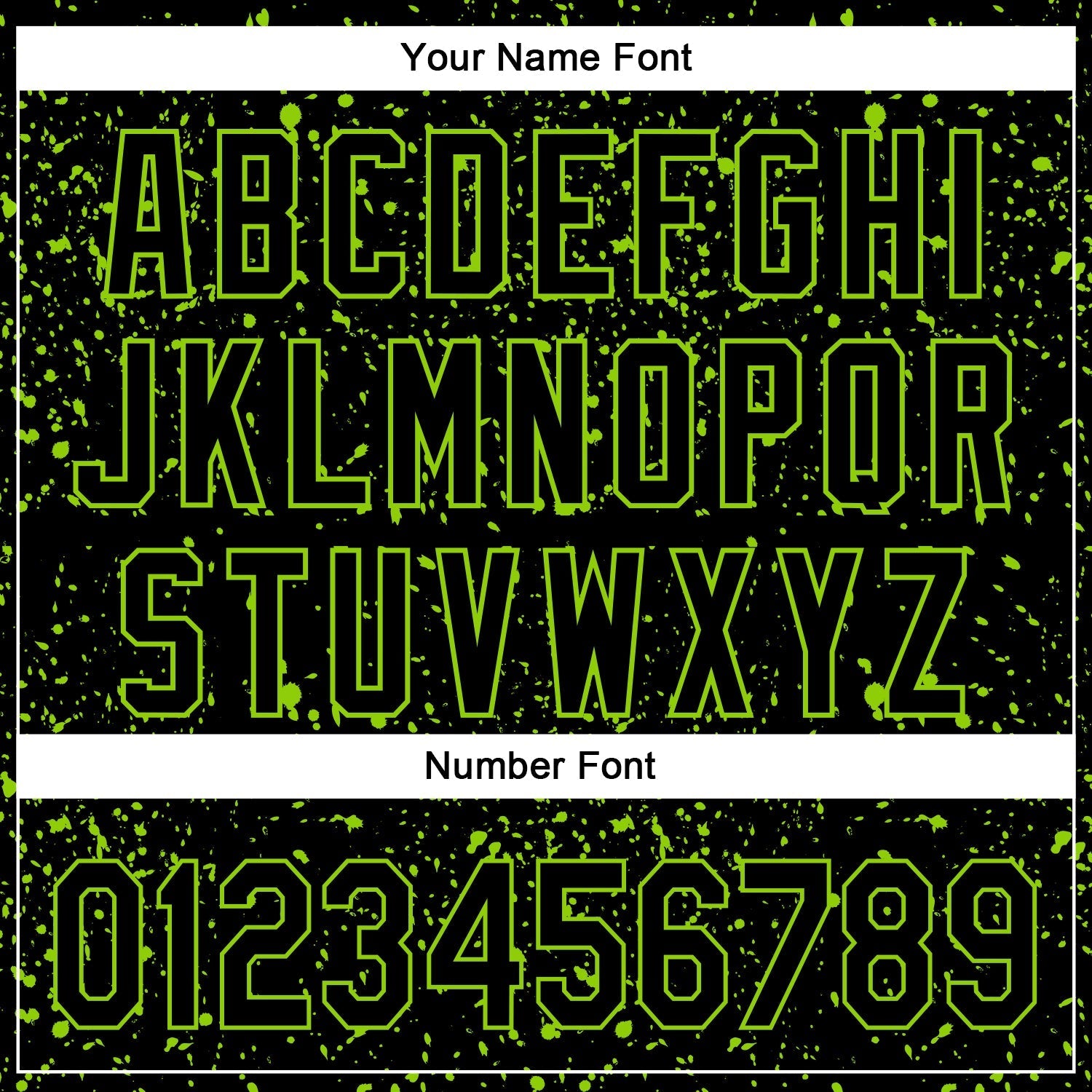 Custom Black Neon Green 3D Pattern Design Abstract Splatter Ink Authentic Baseball Jersey baseball jersey product view 5