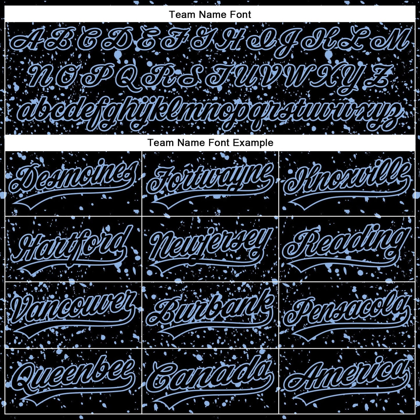 Custom Black Light Blue 3D Pattern Design Abstract Splatter Ink Authentic Baseball Jersey baseball jersey product view 4