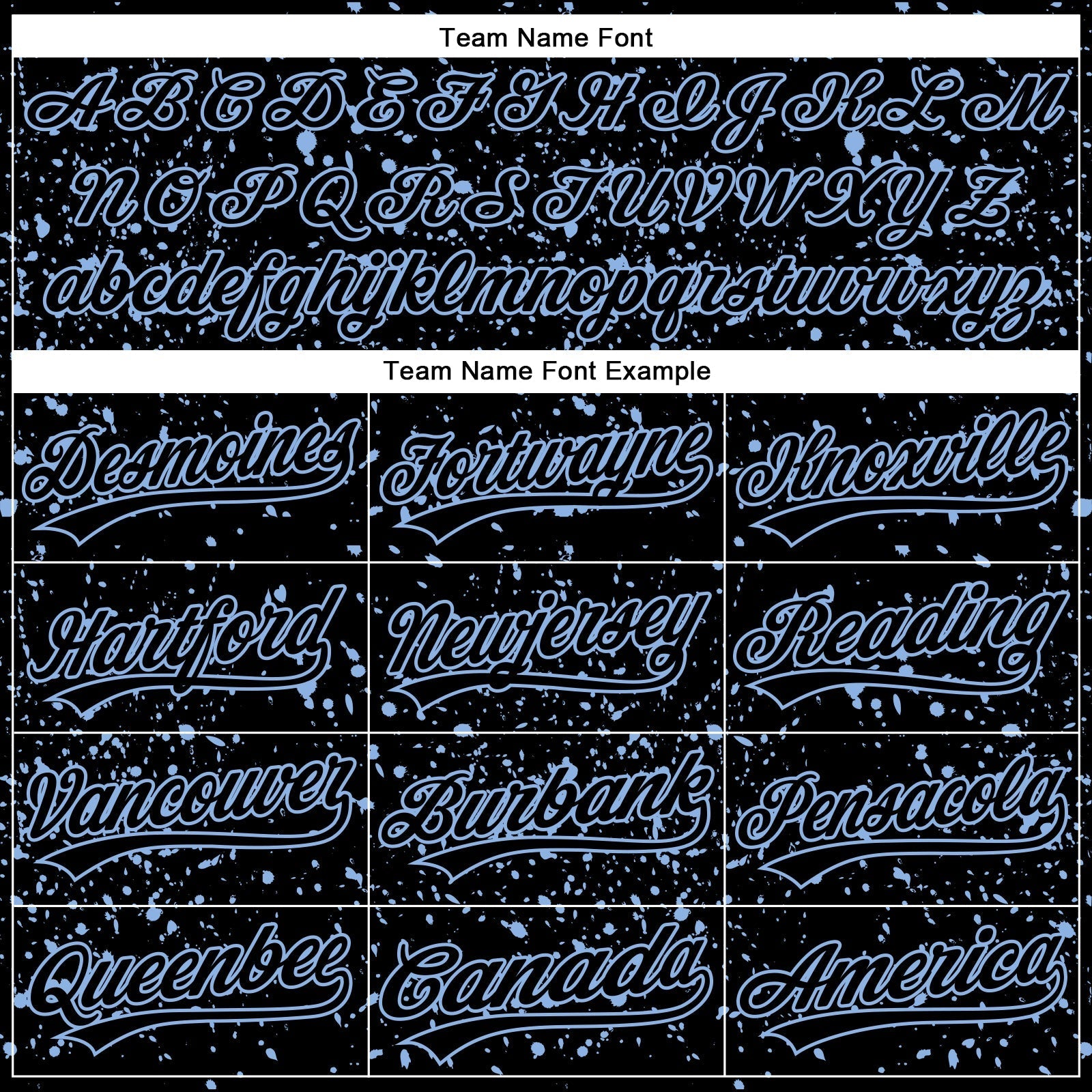 Custom Black Light Blue 3D Pattern Design Abstract Splatter Ink Authentic Baseball Jersey baseball jersey product view 4