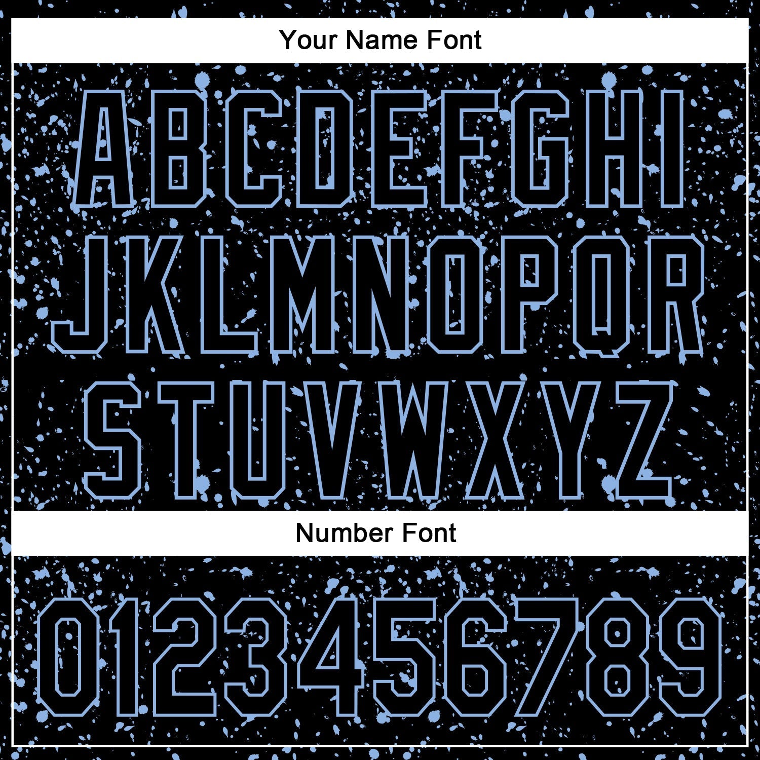 Custom Black Light Blue 3D Pattern Design Abstract Splatter Ink Authentic Baseball Jersey baseball jersey product view 5
