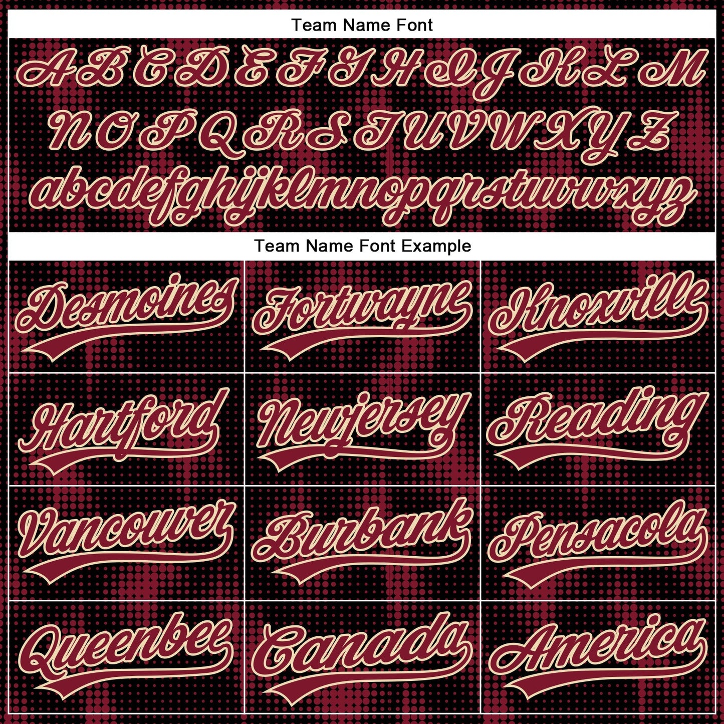 Custom Black Crimson-Cream 3D Pattern Design Halftone Dots Authentic Baseball Jersey baseball jersey product view 4